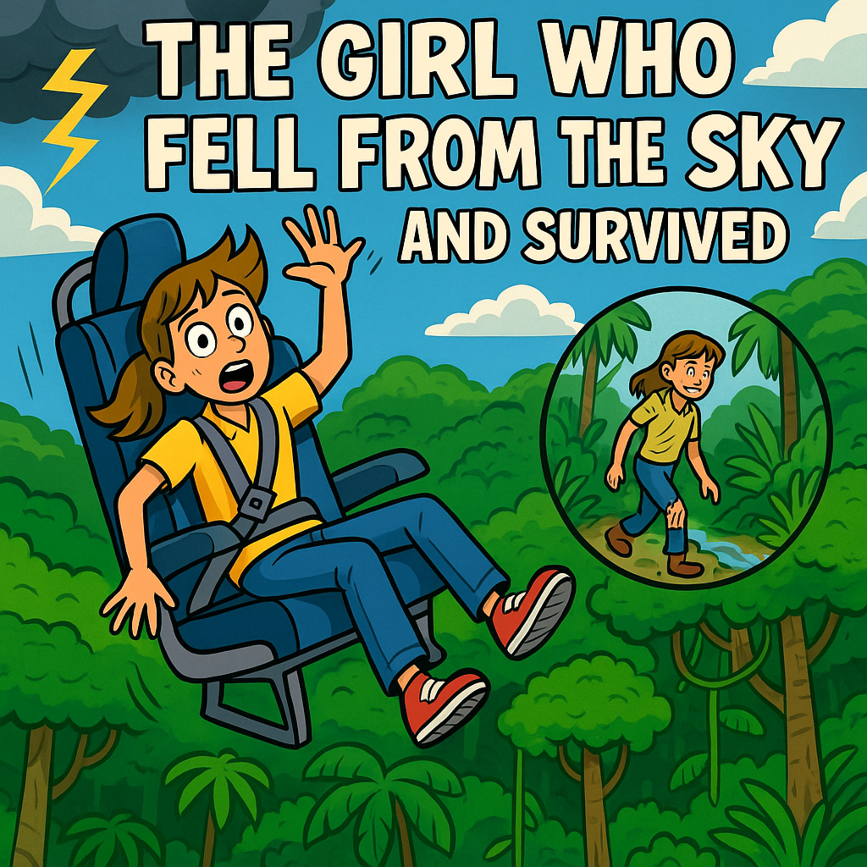 ✈️💥🌿 The plane exploded. She fell. She lived.