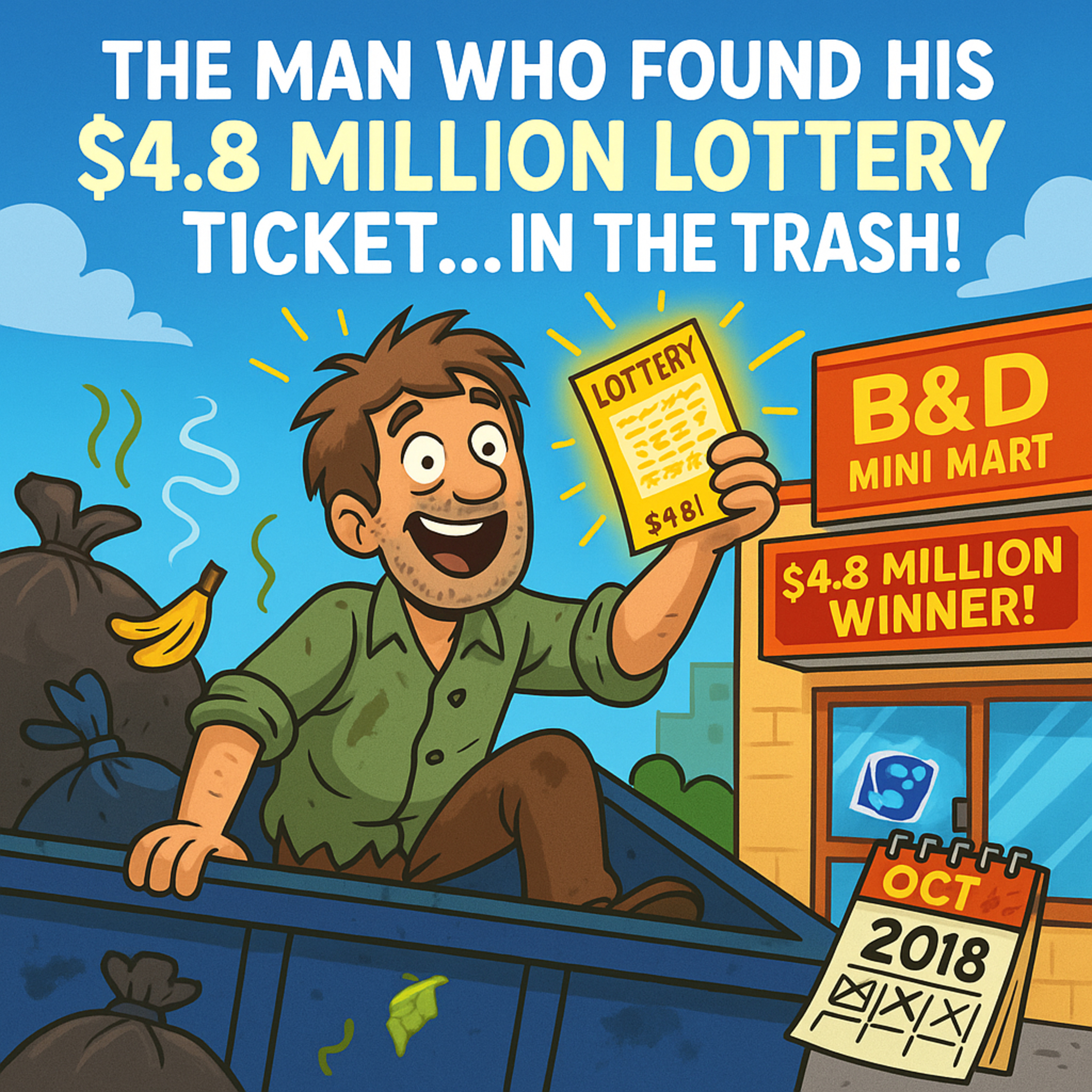 The Man Who Threw Away His Winning Lottery Ticket