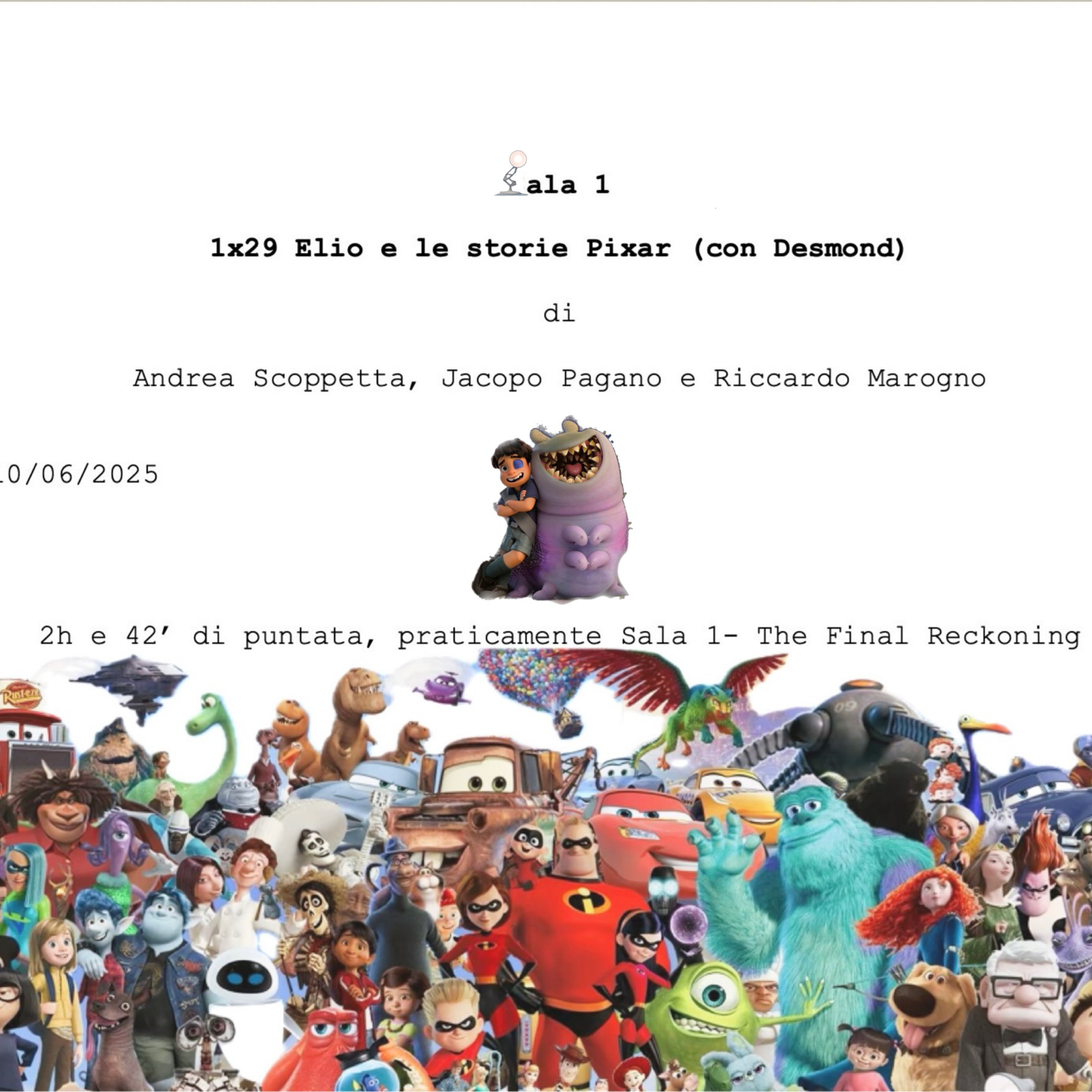 1x29 - Elio e le storie Pixar (con Desmond) episode artwork