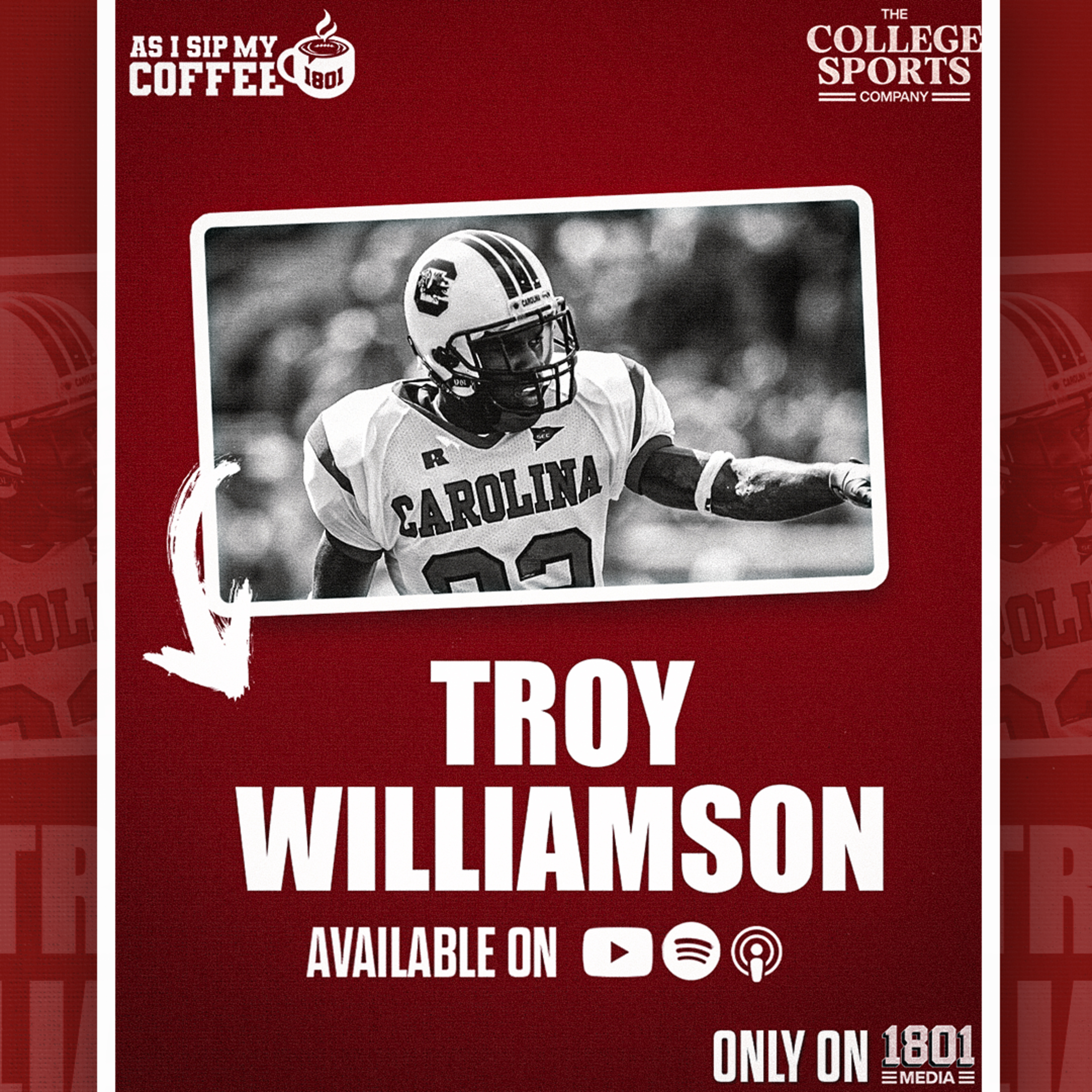 Why South Carolina HATES Clemson... Troy Williamson TELLS ALL | As I Sip My Coffee episode artwork