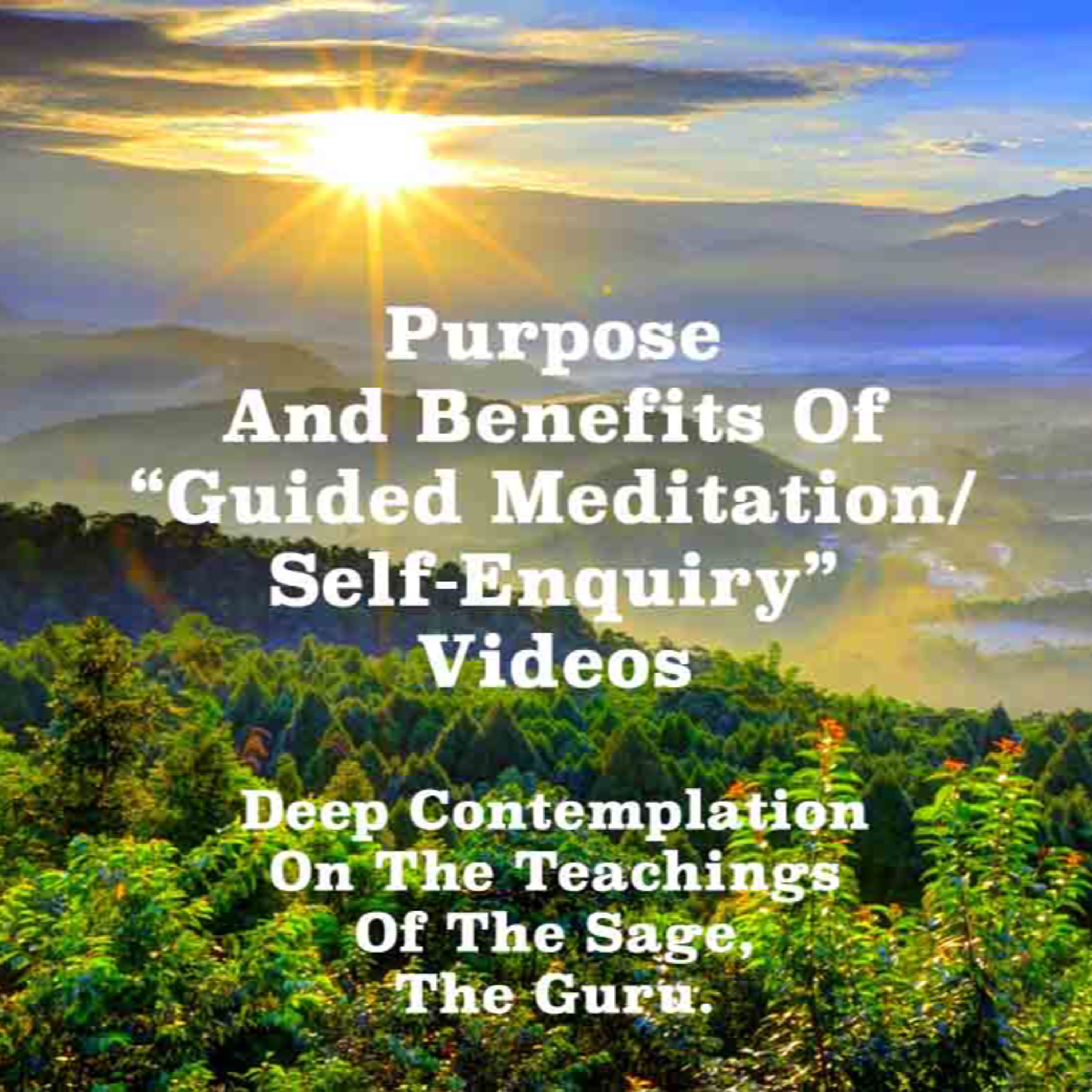 Guided Meditation/Self-Enquiry ~Practice Sessions ~ Purpose & Benefits Of My Sessions In This Category episode artwork