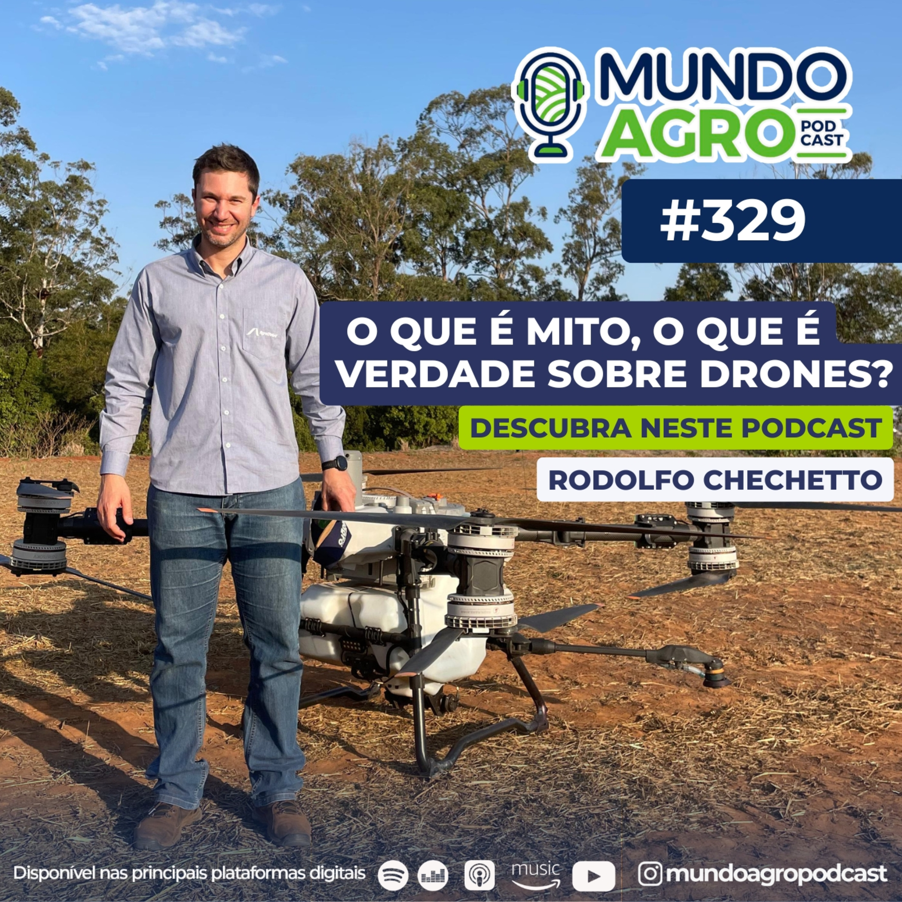 #EP329 MAP Atualizações e inovações em drones para pulverização com Rodolfo Chechetto episode artwork