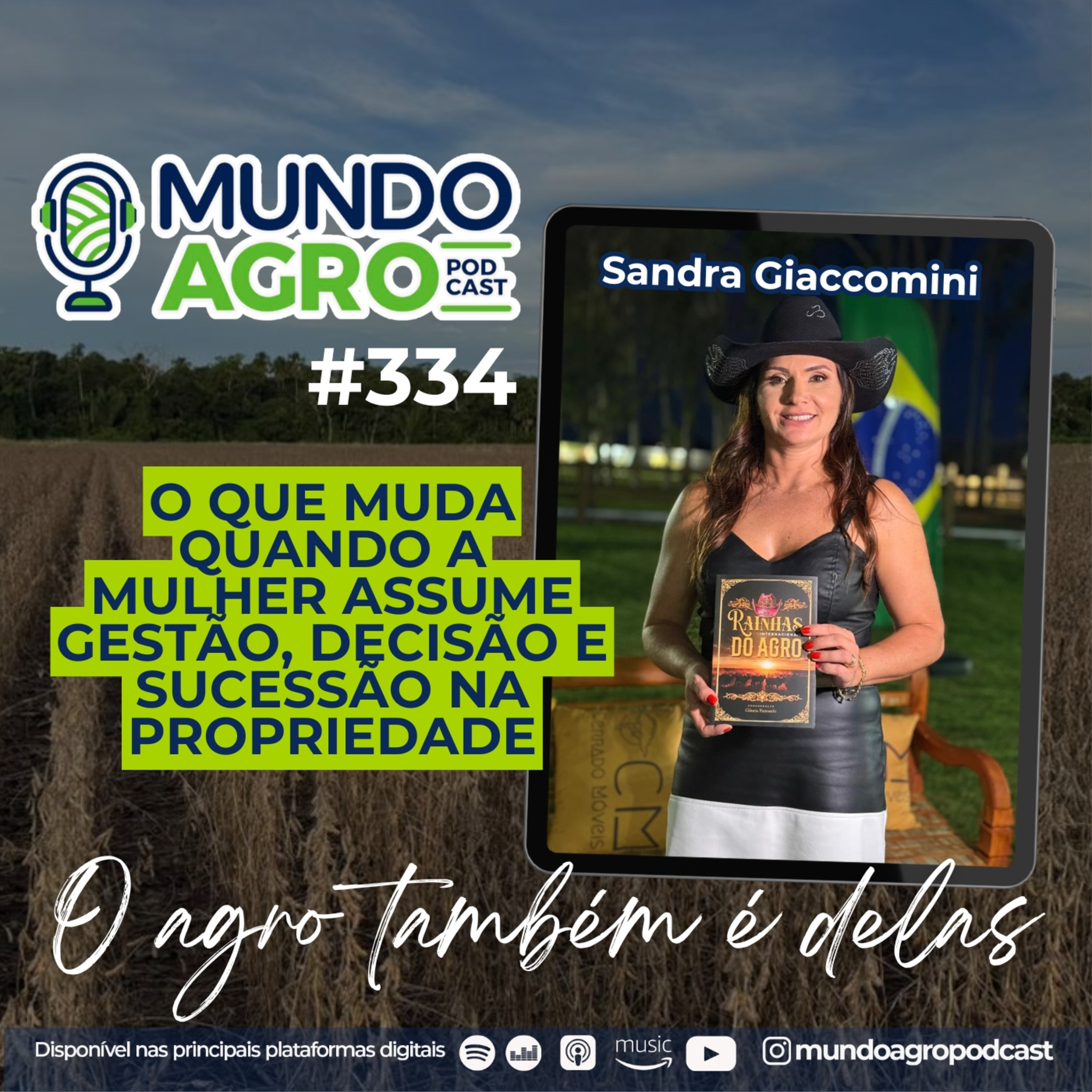 #EP334 MAP O Agro também é Delas: Mulheres que lideram, transformam e inspiram com Sandra Giaccomini episode artwork