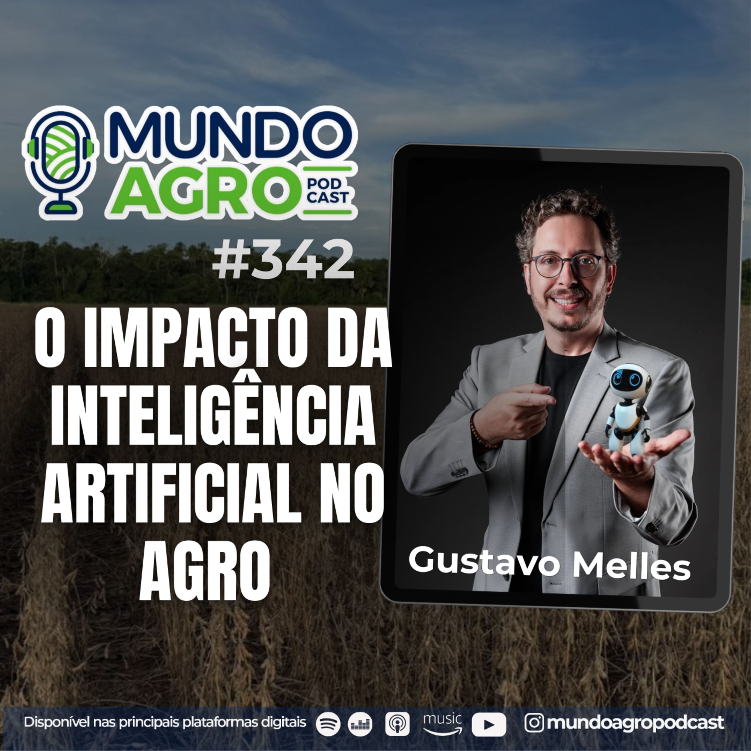 #EP342 MAP O impacto da Inteligência Artificial no Agro com Gustavo Melles episode artwork