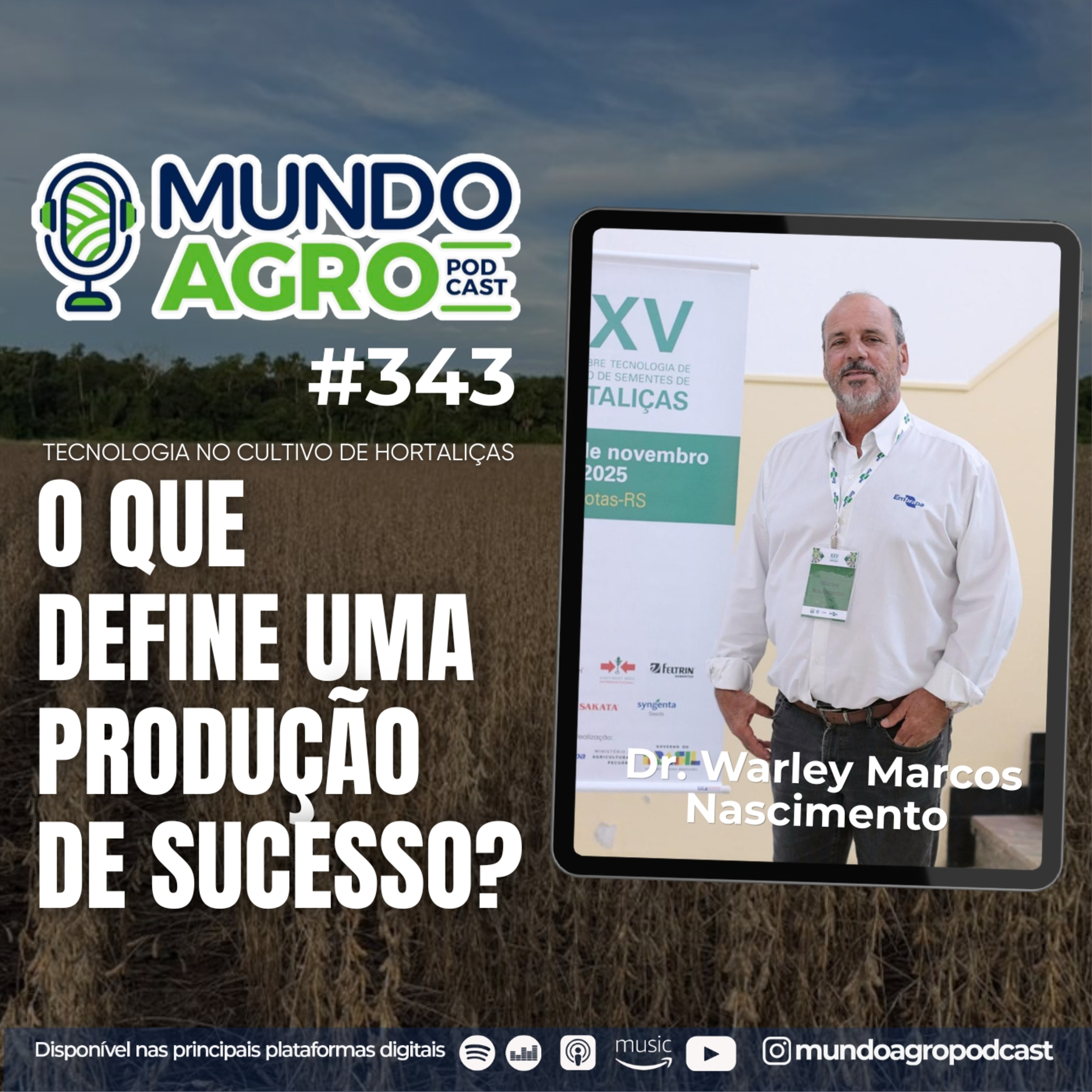 #EP343 MAP O Que Define uma “Produção de Sucesso” em hortaliças com Dr. Warley Marcos Nascimento episode artwork