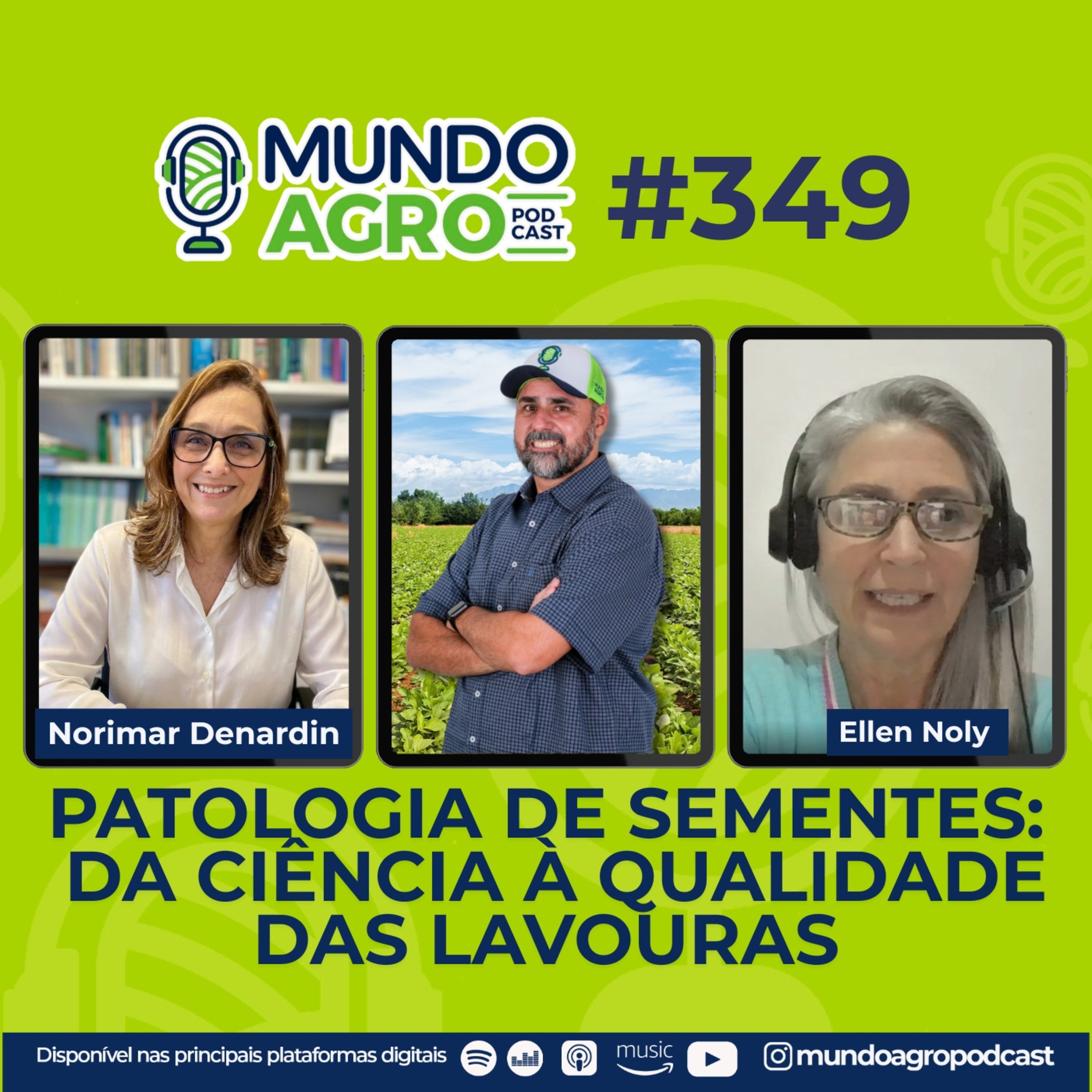 #EP349 Patologia de Sementes: da Ciência à Qualidade das Lavouras com Ellen Noly e Norimar Denardin. episode artwork