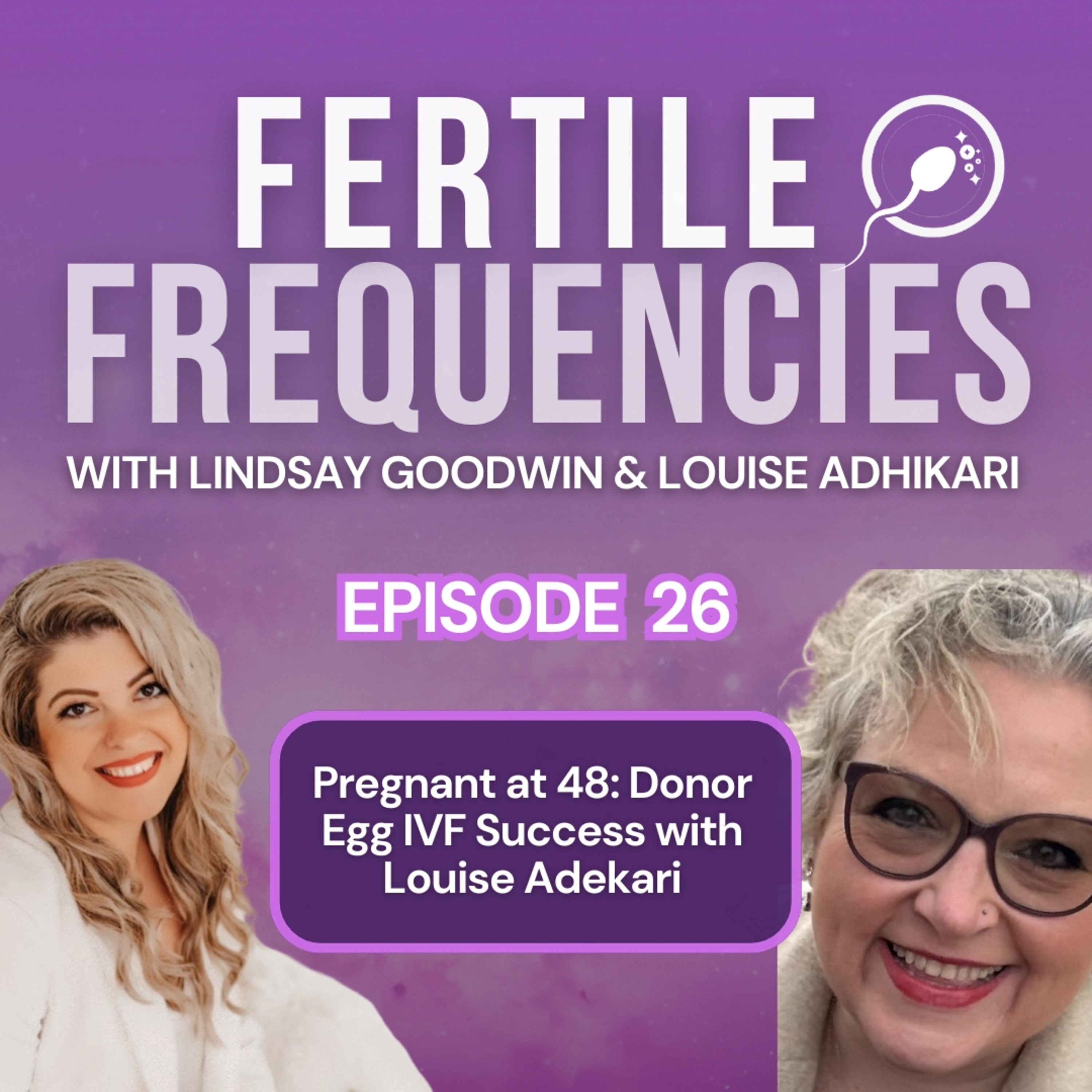 Episode 26: Pregnant at 48: Donor Egg IVF Success with Louise Adhikari episode artwork