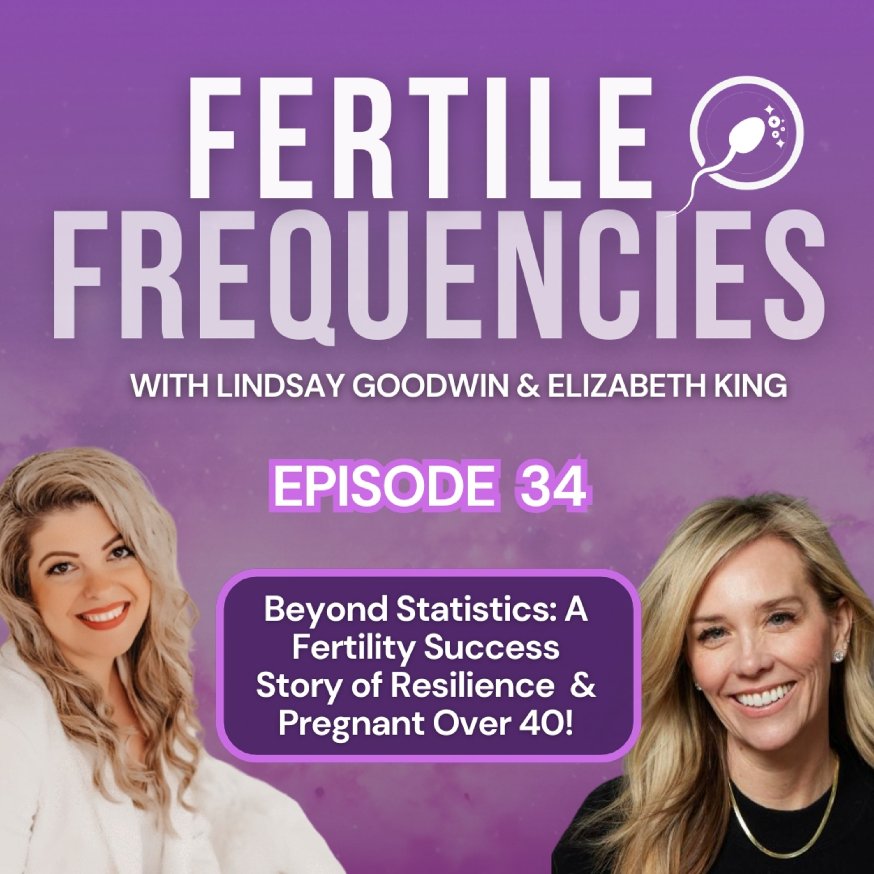 Episode 34: Beyond Statistics: A Fertility Success Story of Resilience & Pregnant Over 40! episode artwork