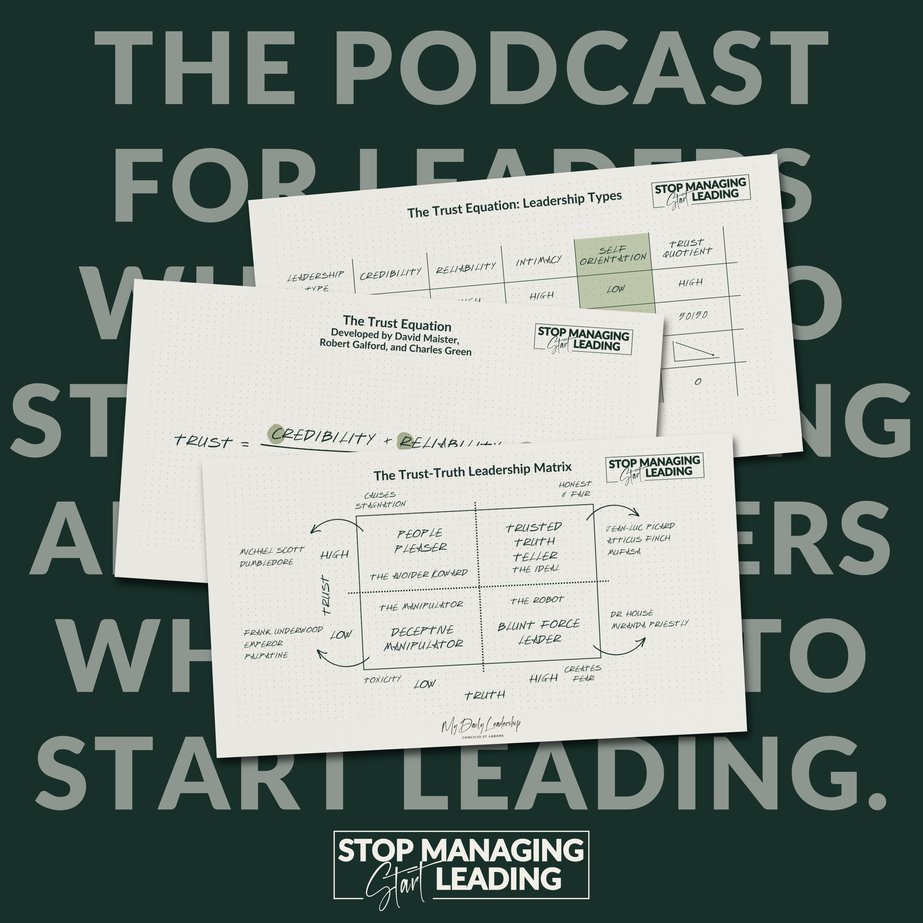 Ep 23: Leadership Trust & Truth: What Michael Scott, Miranda Priestly, Dumbledore Teach Us | Stop Managing, Start Leading Podcast episode artwork
