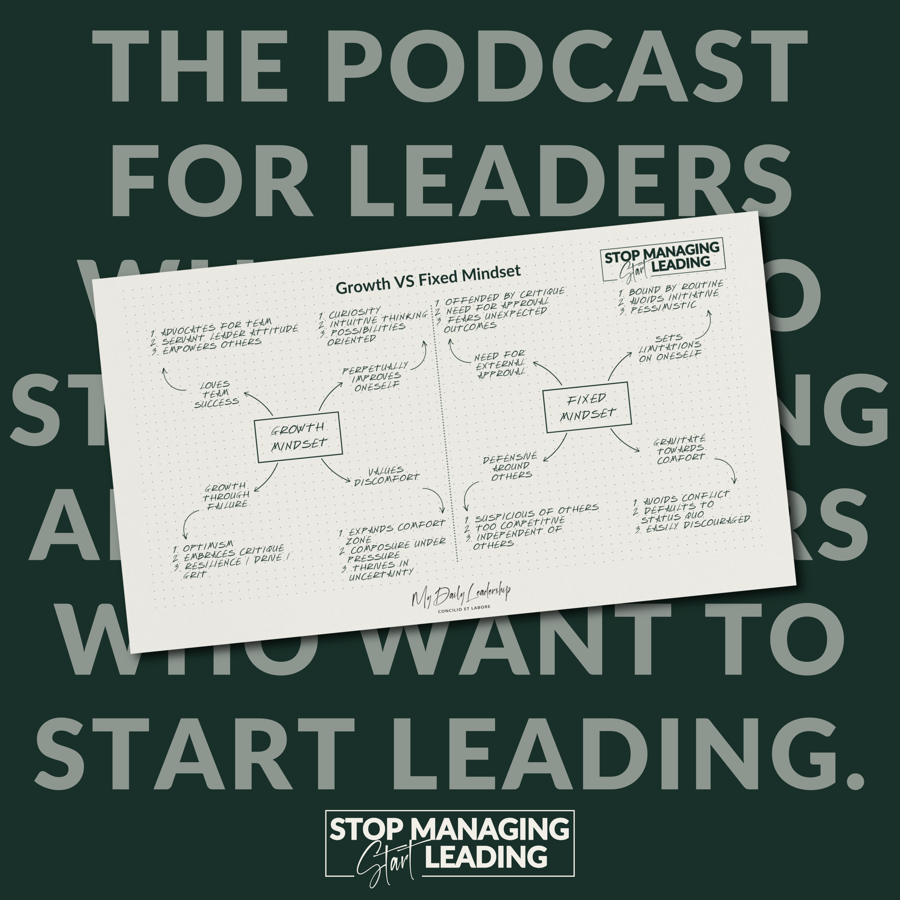 Ep 24: Growth Mindset vs Fixed Mindset: 4 Signs You’re Thinking Like a CEO | Stop Managing, Start Leading Podcast episode artwork