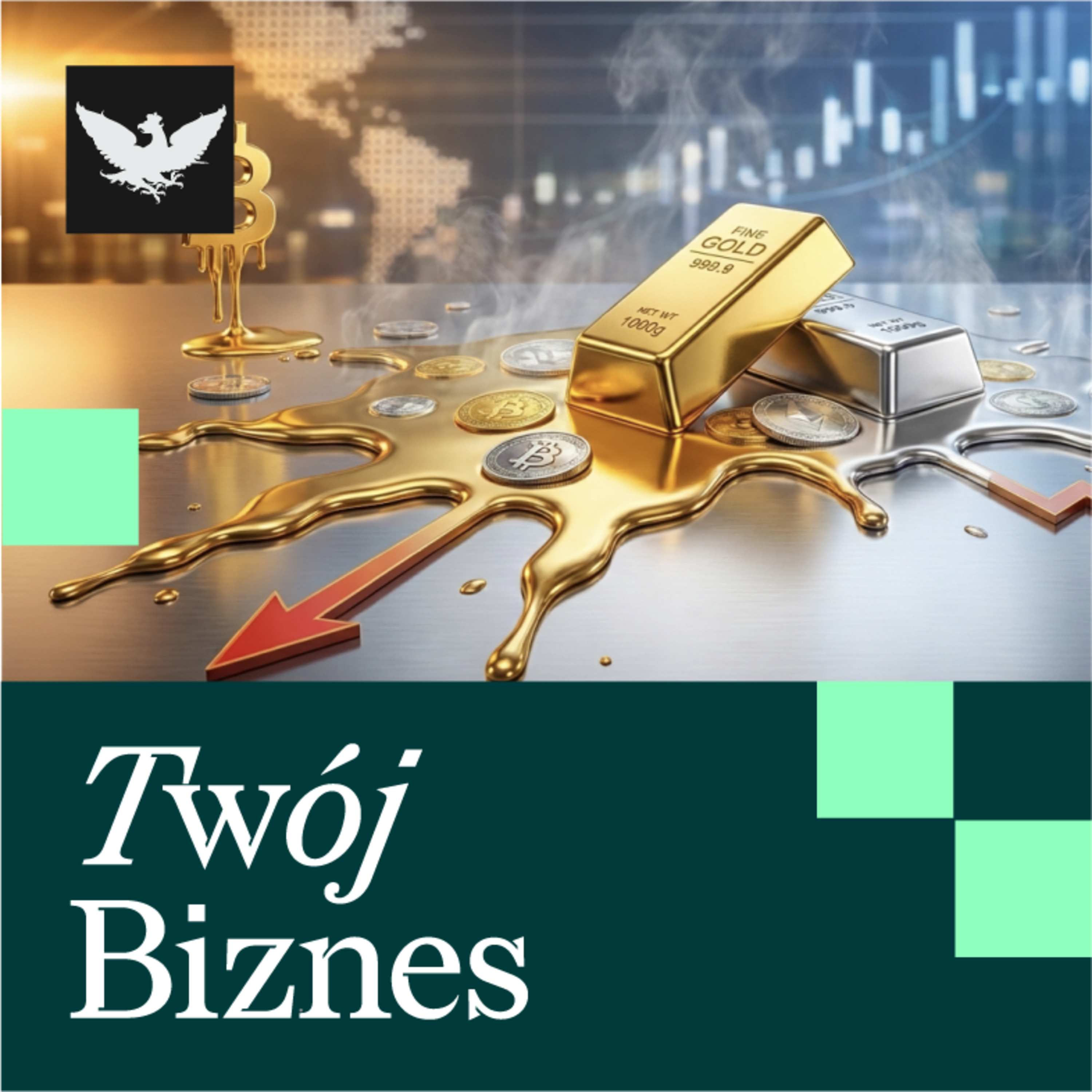 Twój Biznes | Krach na metalach szlachetnych, obawy firm, Trump tnie cła na import z Indii