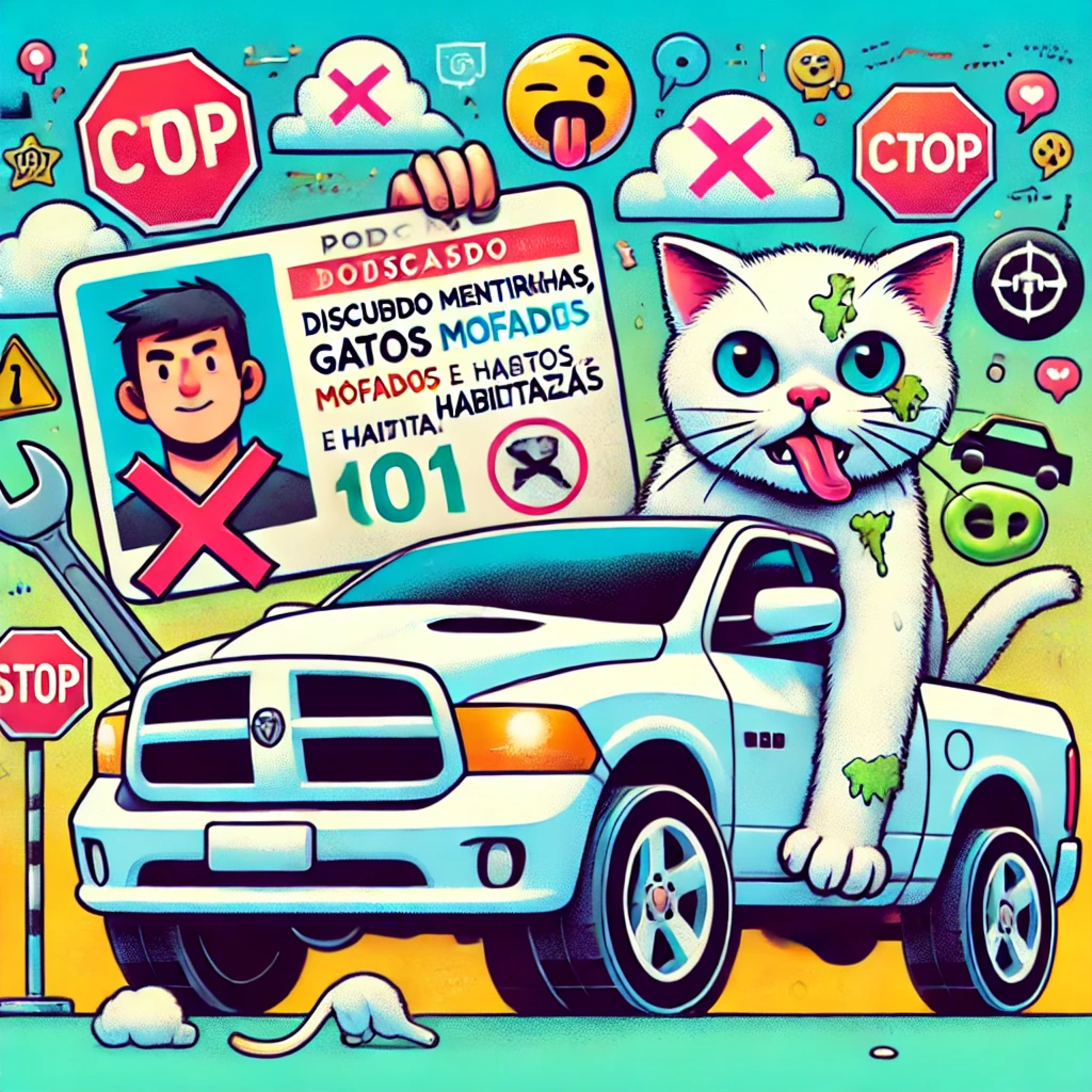 EP 001 | Mentirinhas, Gatos Mofados e Habilitação (ou quase isso) feat. Lívian | Jogando a Vida Fora episode artwork