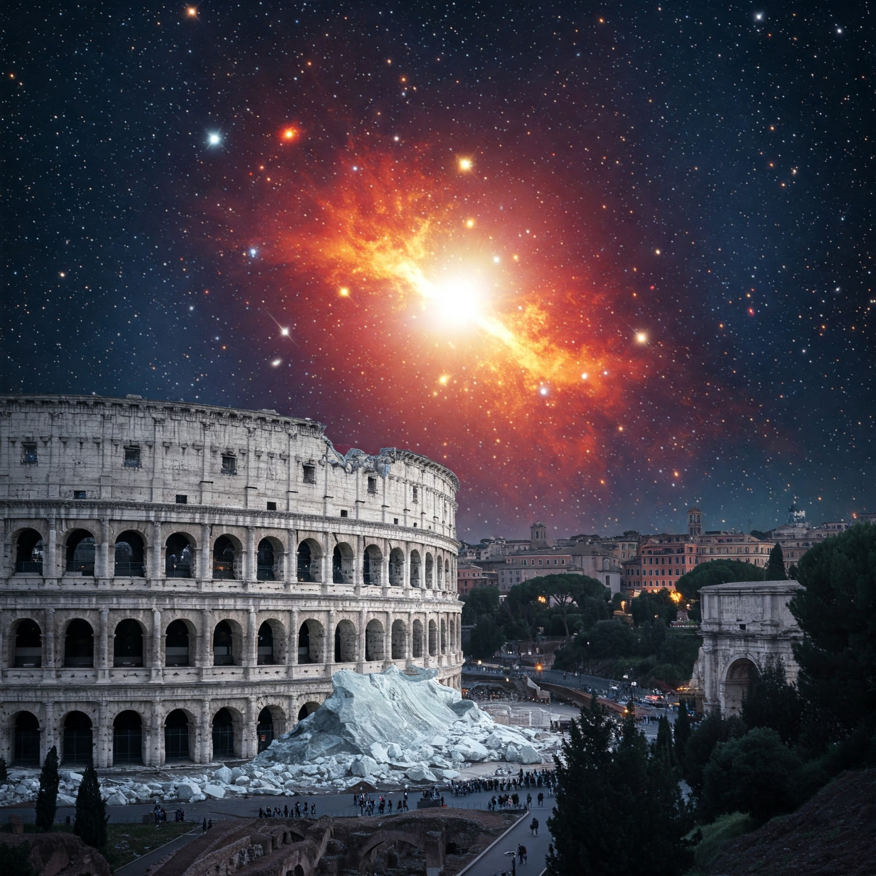 #186 - Glacier, Colosseum, Supernova