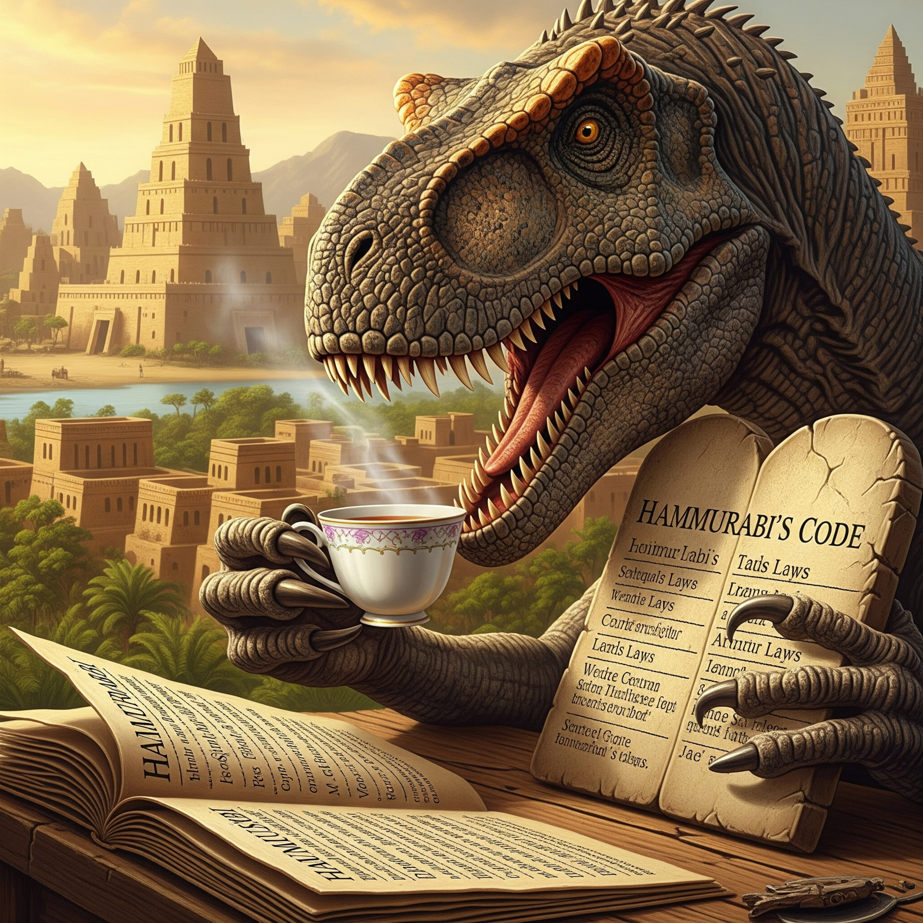 #202 - Tyrant Lizards, Hammurabi Code, Tea 🦖