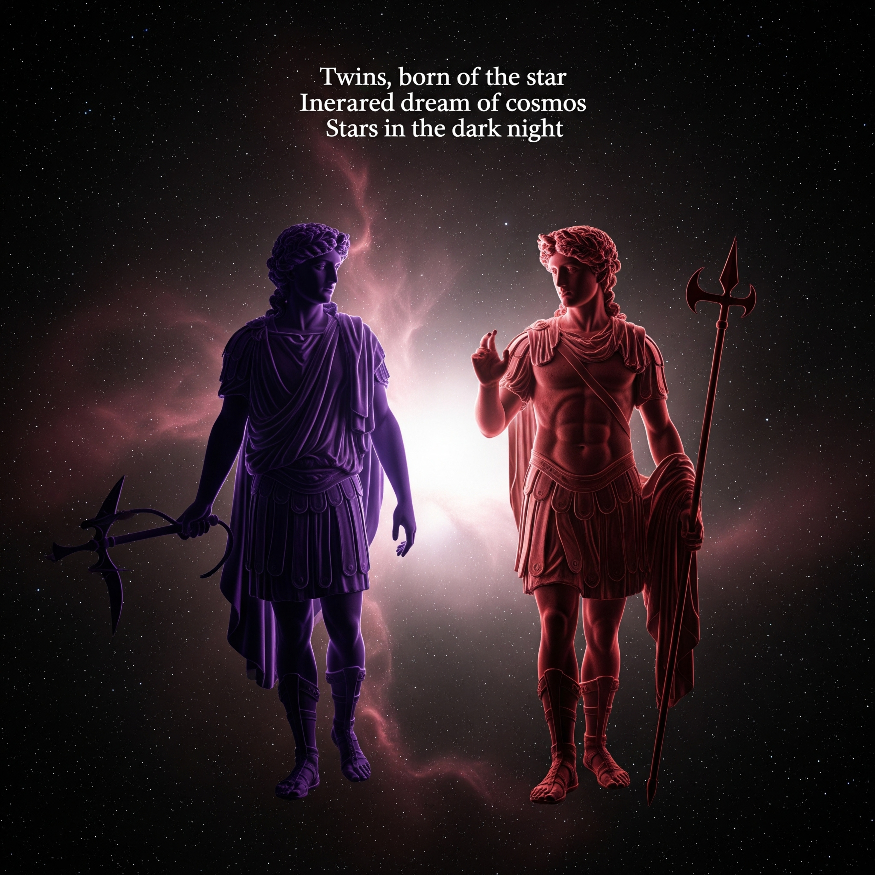 #209 - Castor and Pollux, Infrared, Haiku