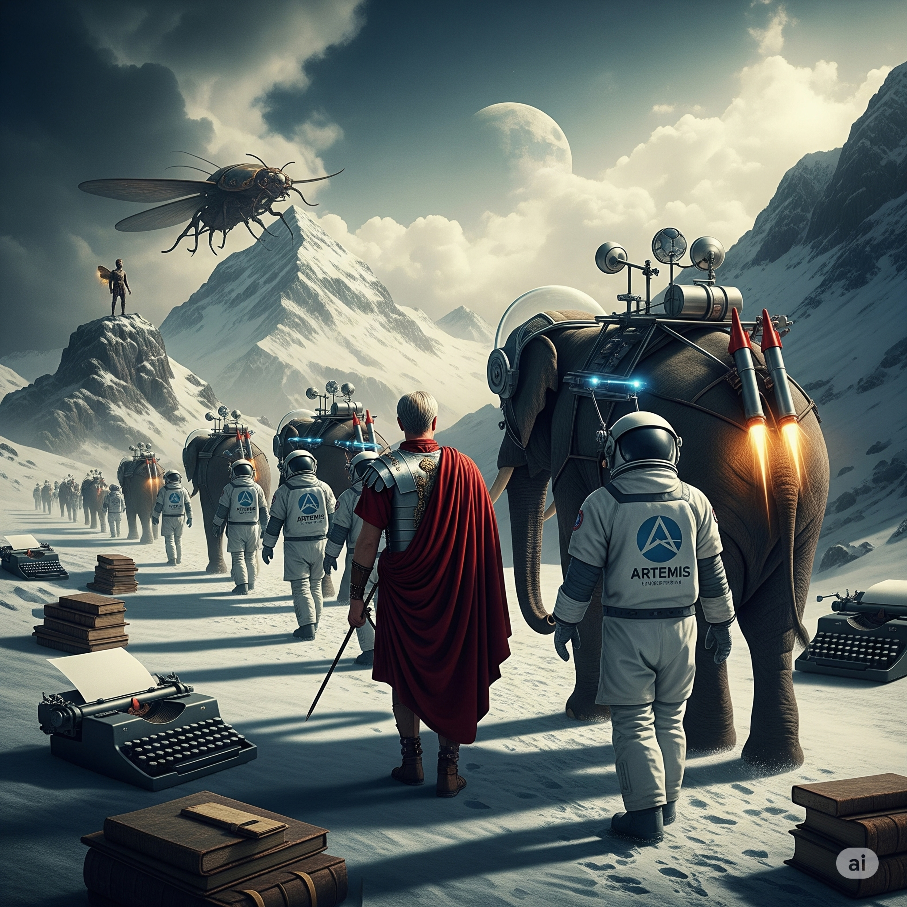 #284 - Hannibal´s Crossing of the Alps, Artemis Mission, Kafka 🚀🐘⛰️🪲