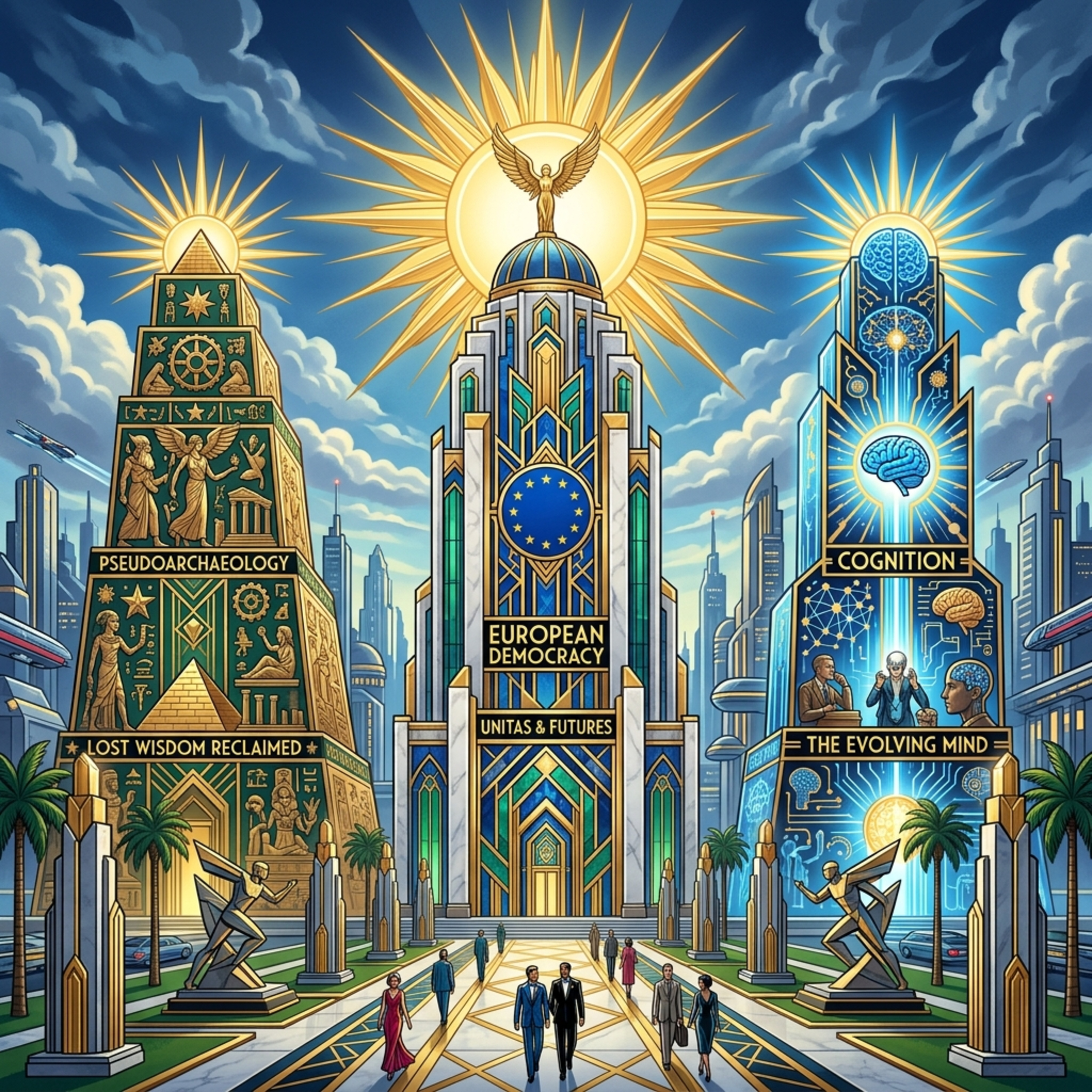 #503 - Futures of EU Democracy, Cognition, Pseudoarchaeology 🗳️🧠🏺 episode artwork