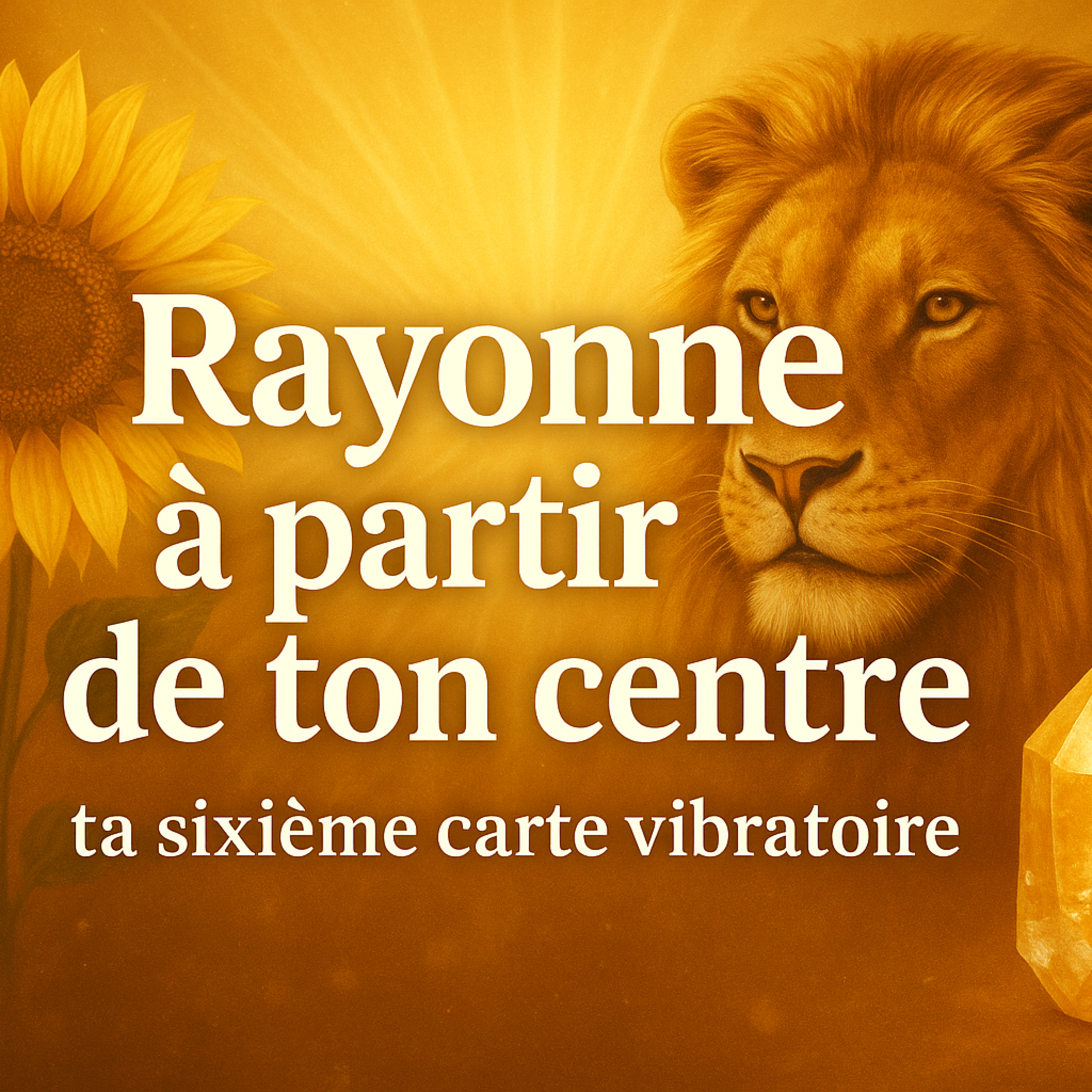Rayonne à partir de ton centre – ta sixième carte vibratoire - La clé alchimique episode artwork