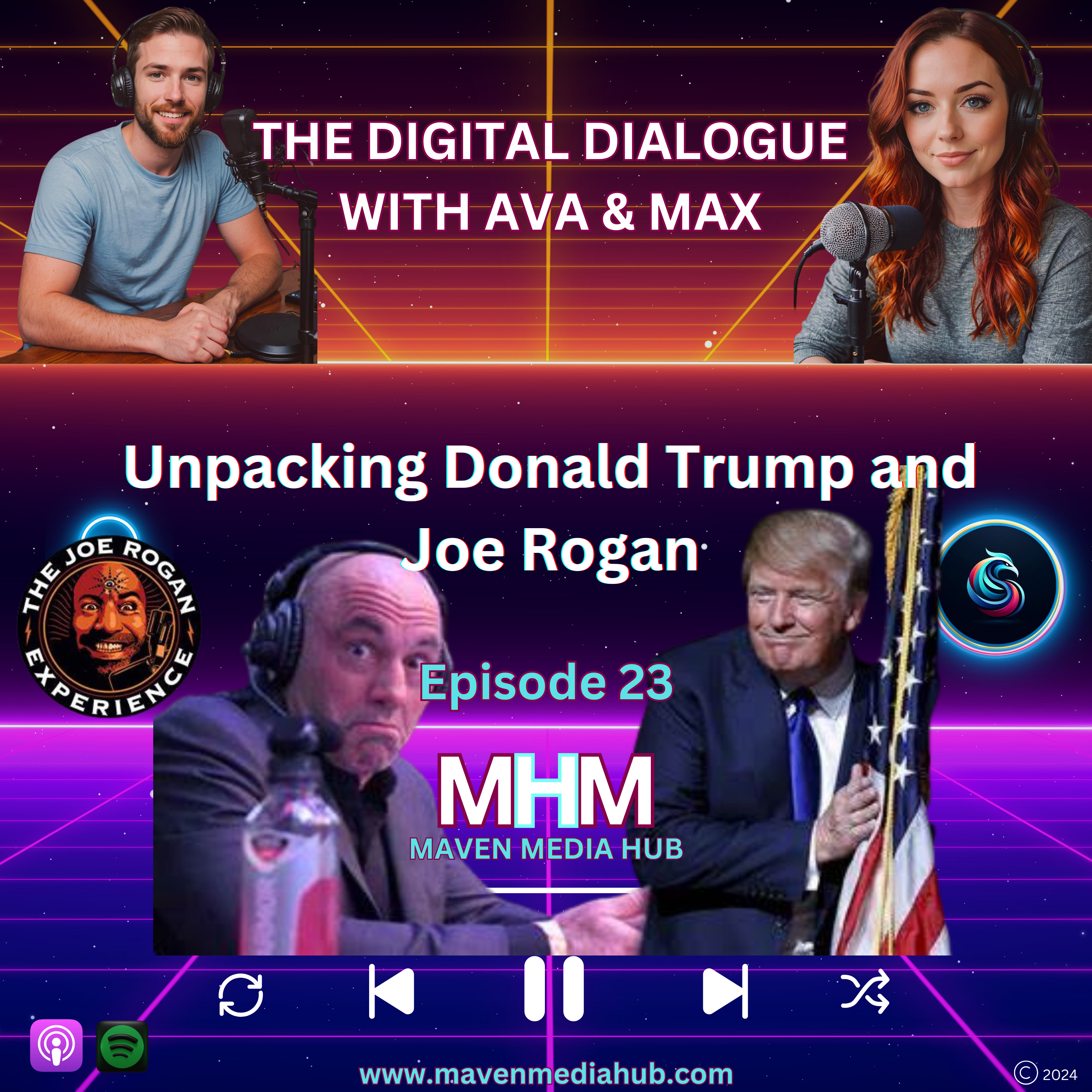 Episode 23: Unpacking Donald Trump and Joe Rogan episode artwork