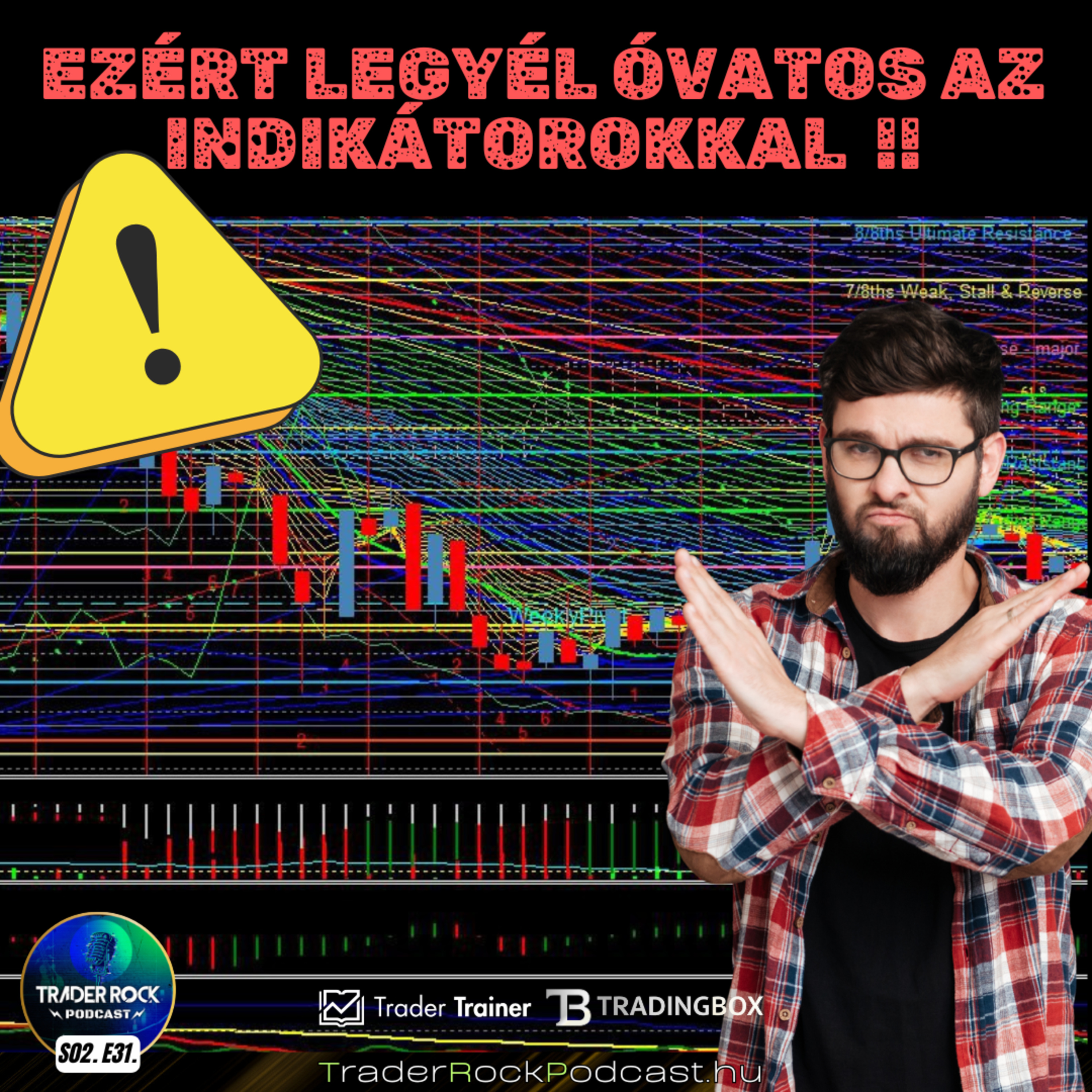 🟢EZÉRT LEGYÉL ÓVATOS az Indikátorokkal || FOREX - CRYPTO - TŐZSDE Podcast || S02E31 episode artwork