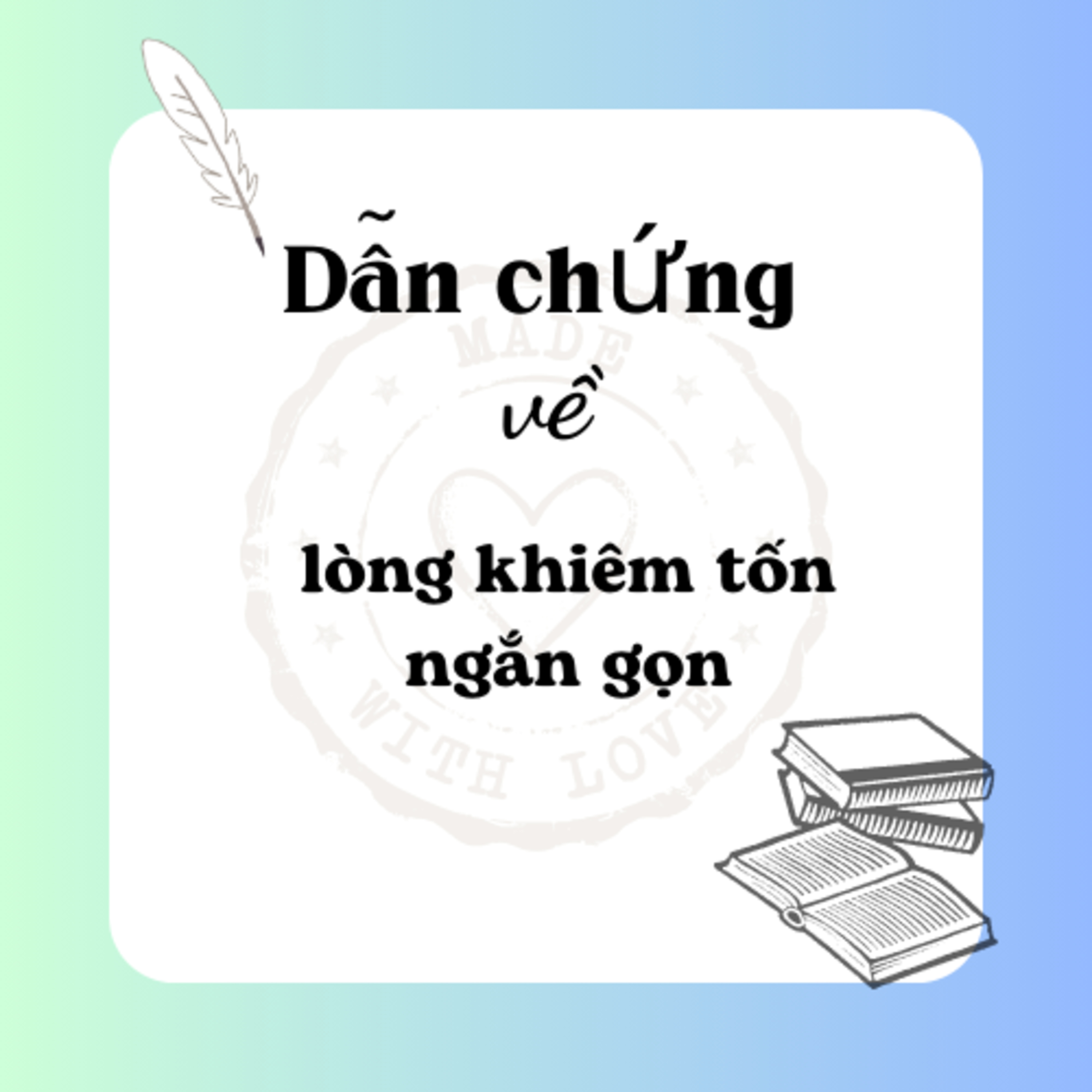 Dẫn chứng về lòng khiêm tốn ngắn gọn episode artwork