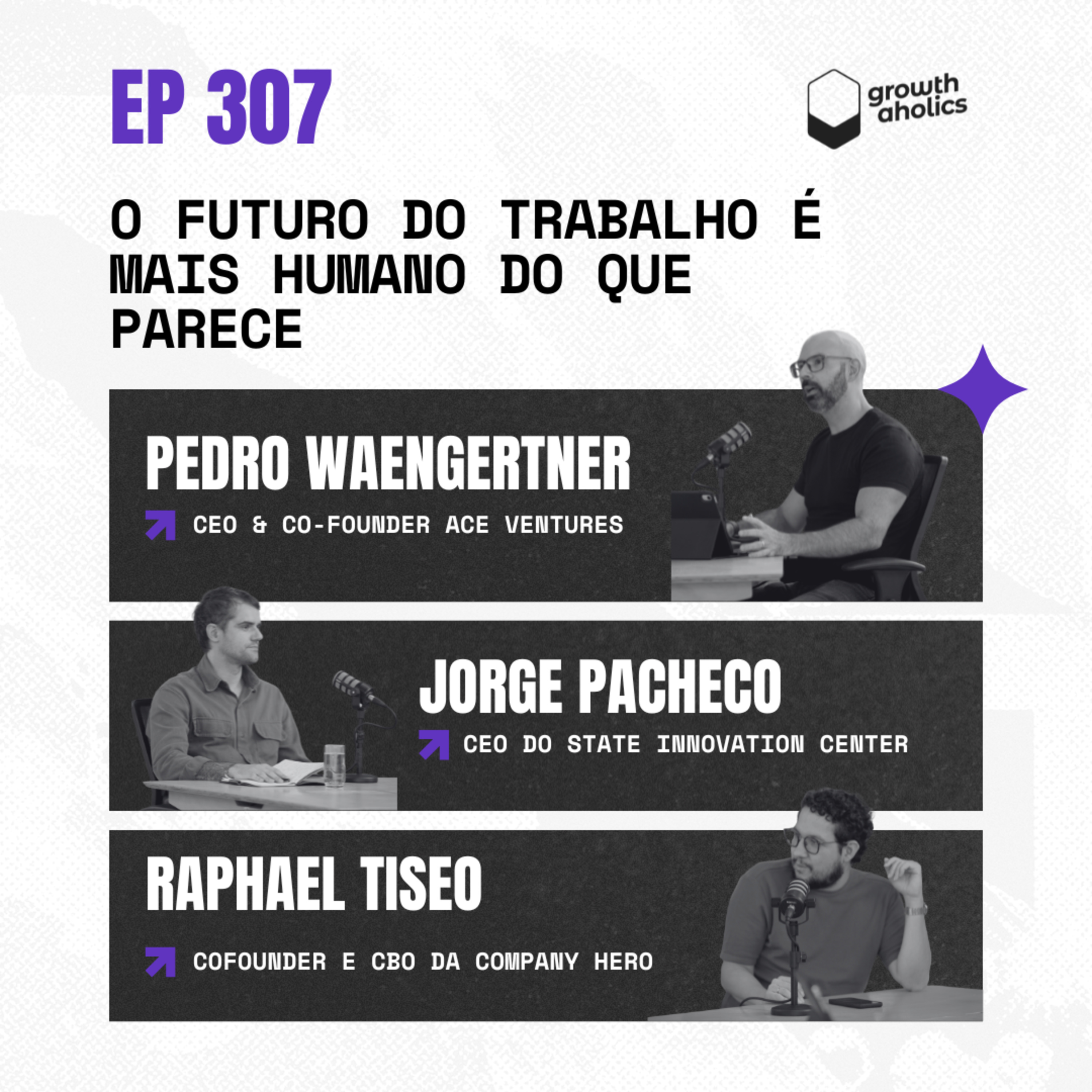 #307 – O futuro do trabalho é mais humano do que parece | Com Jorge Pacheco, CEO do STATE Innovation Center e Raphael Tiseo, cofounder e CBO da Company Hero