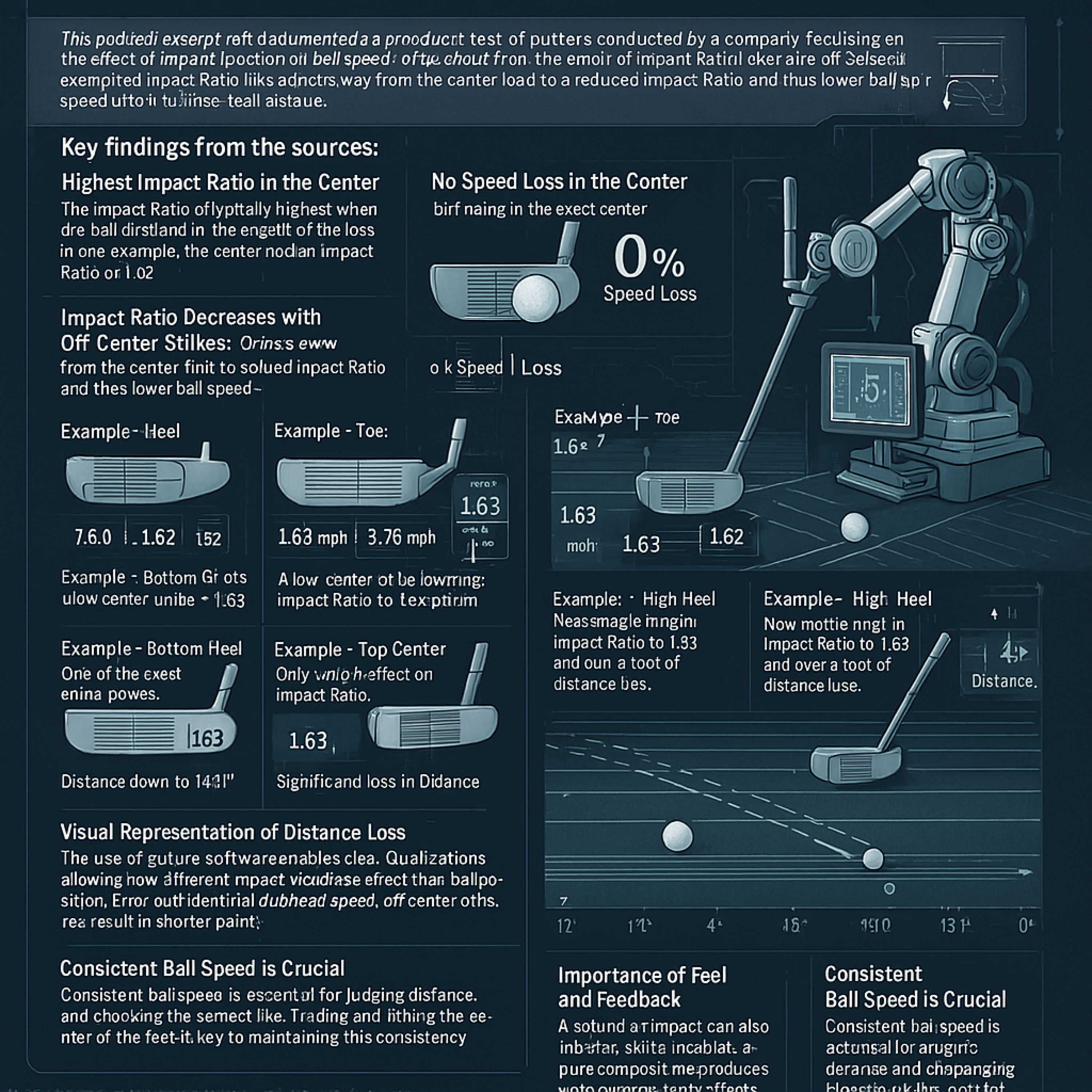 #180 Putter Impact Location: Effects on Ball Speed and Distance