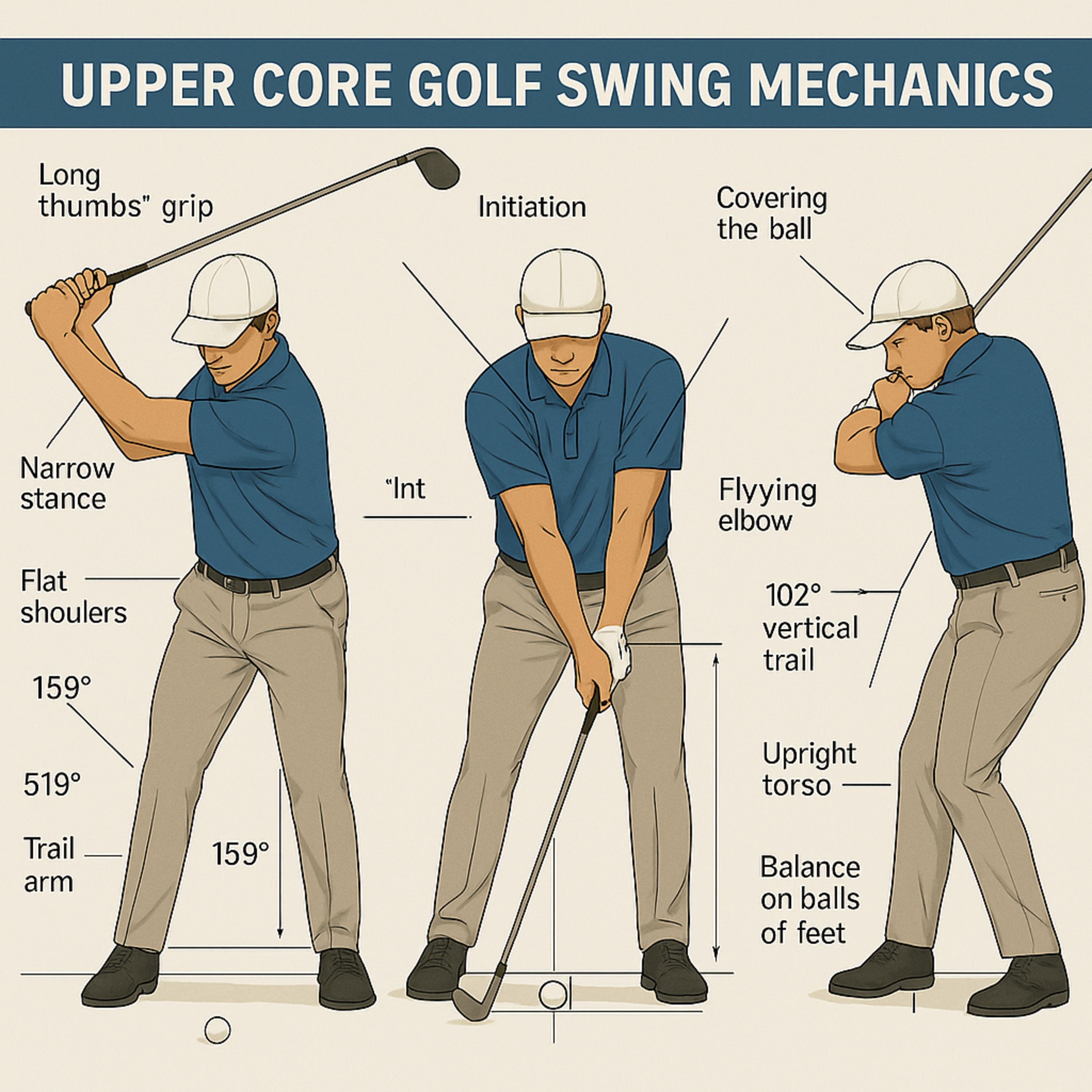 #213 The Upper Core Golf Swing: Techniques and Balance