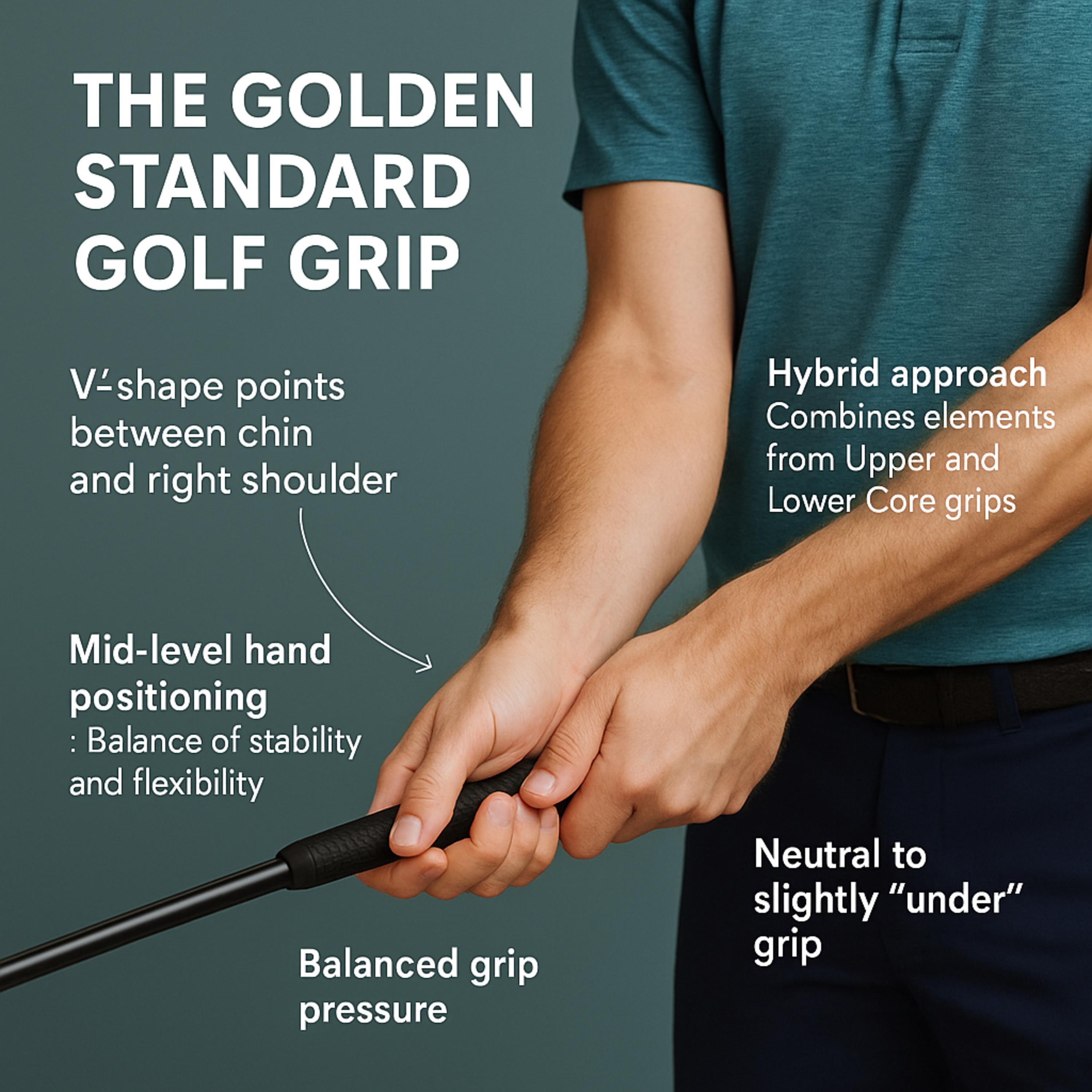 #237 Middle Core golfe: The Golden Standard Golf Grip