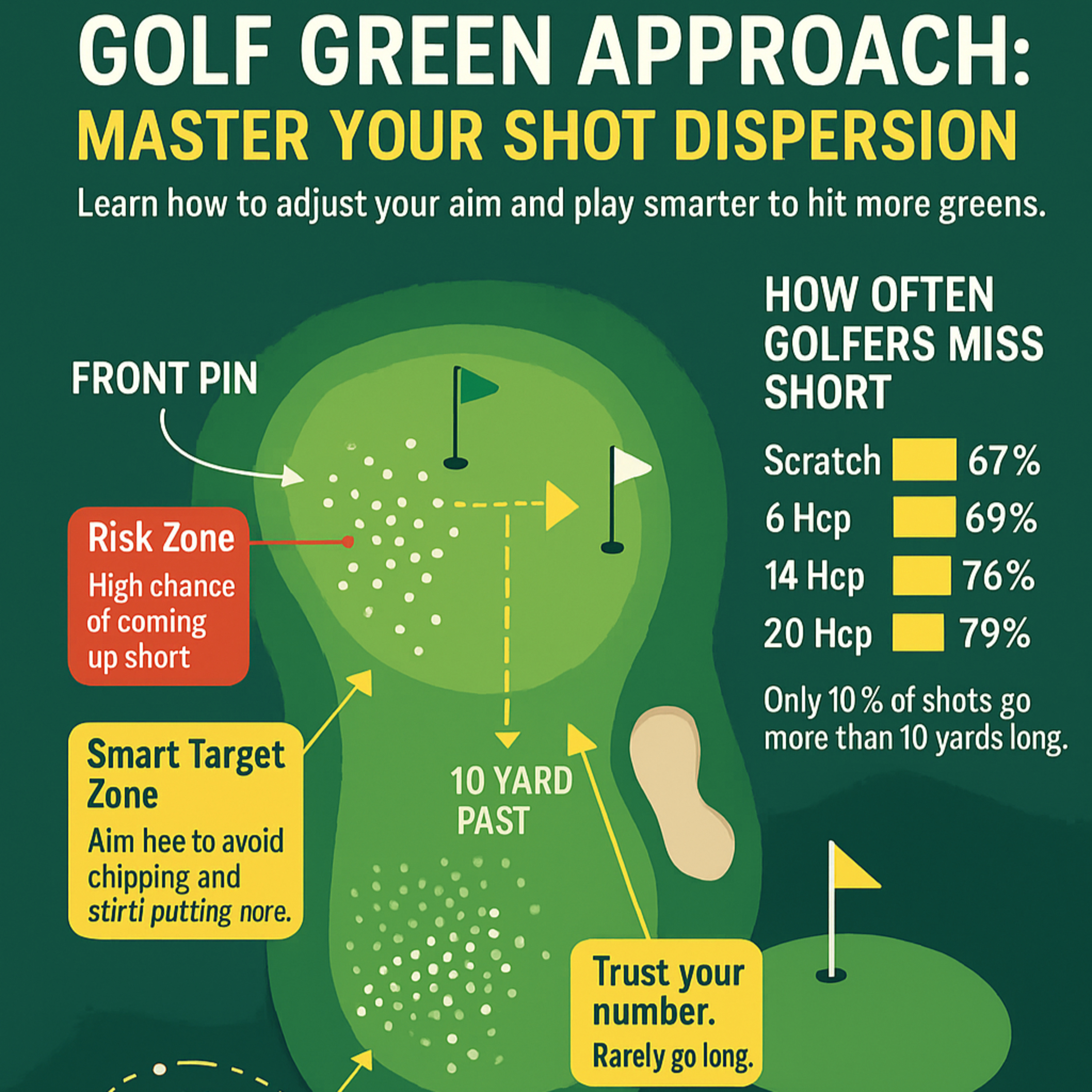 #300 Golf Green Approach: Master Your Shot Dispersion