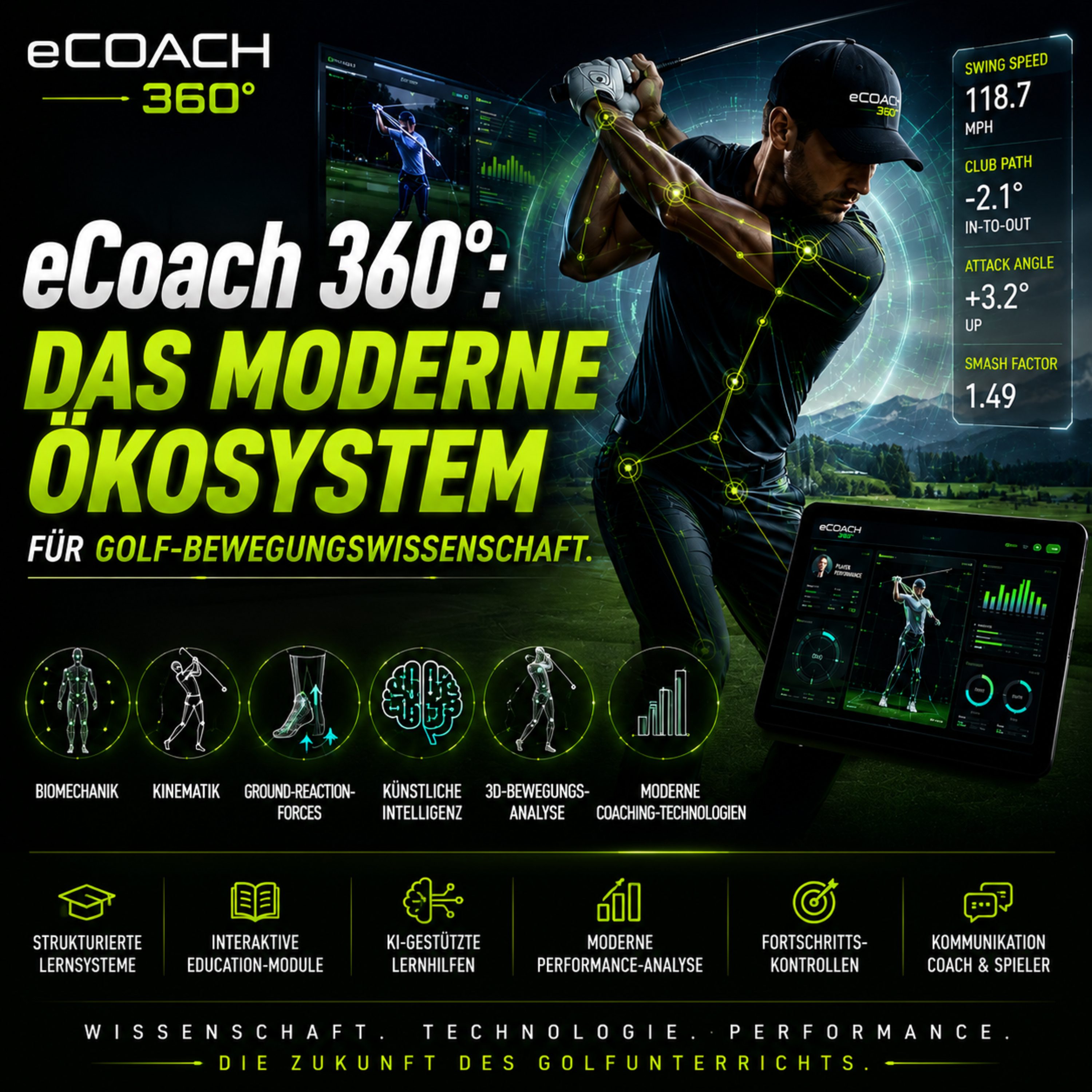 #603 eCoach 360°: Das moderne Ökosystem für Golf-Bewegungswissenschaft