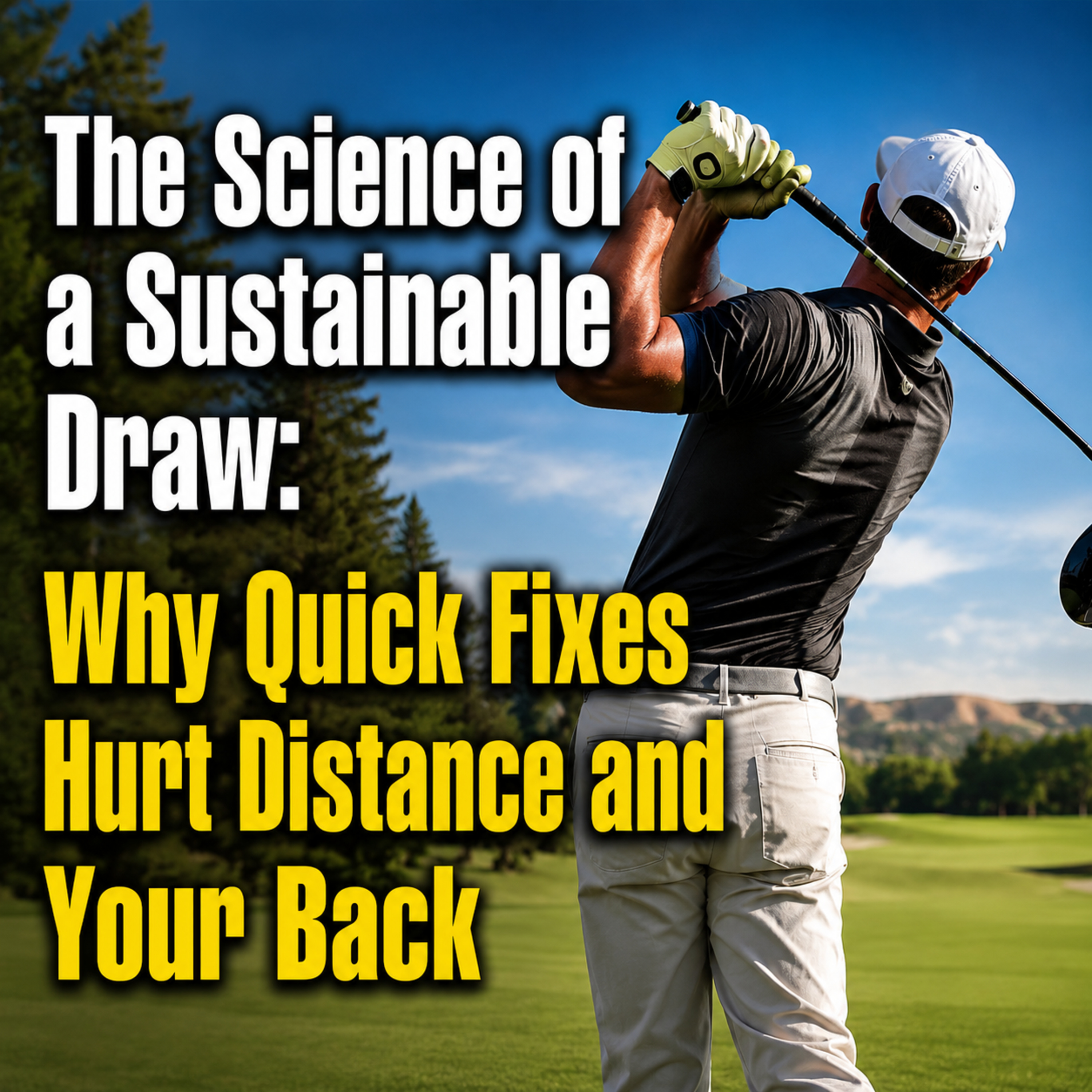 #630 The Science of a Sustainable Draw: Why Quick Fixes Hurt Distance and Your Back episode artwork