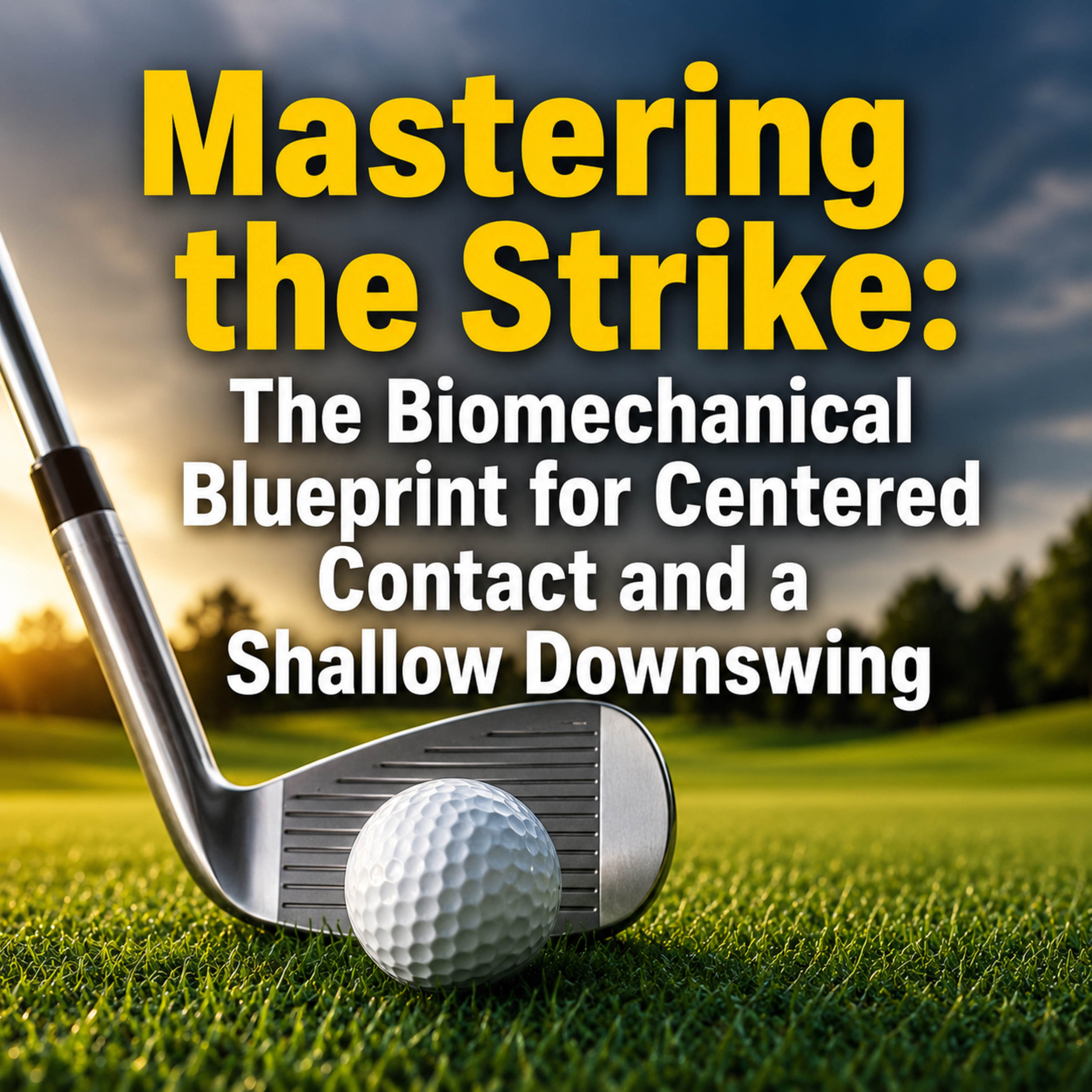 #632 Mastering the Strike: The Biomechanical Blueprint for Centered Contact and a Shallow Downswing episode artwork