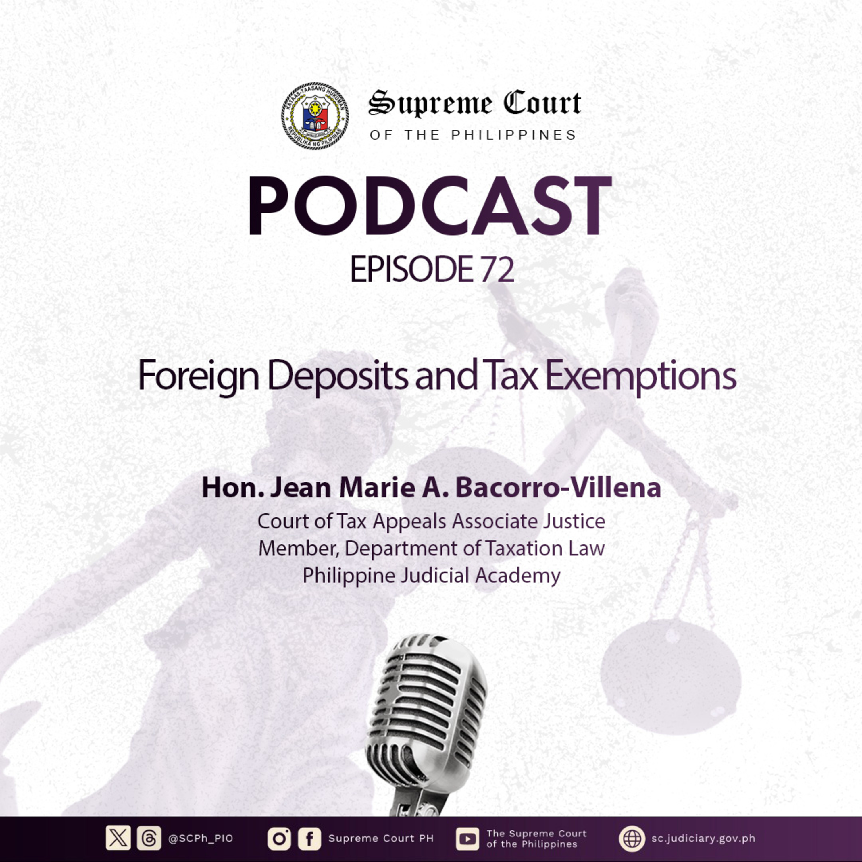 EPISODE 72: Foreign Deposits and Tax Exemptions
