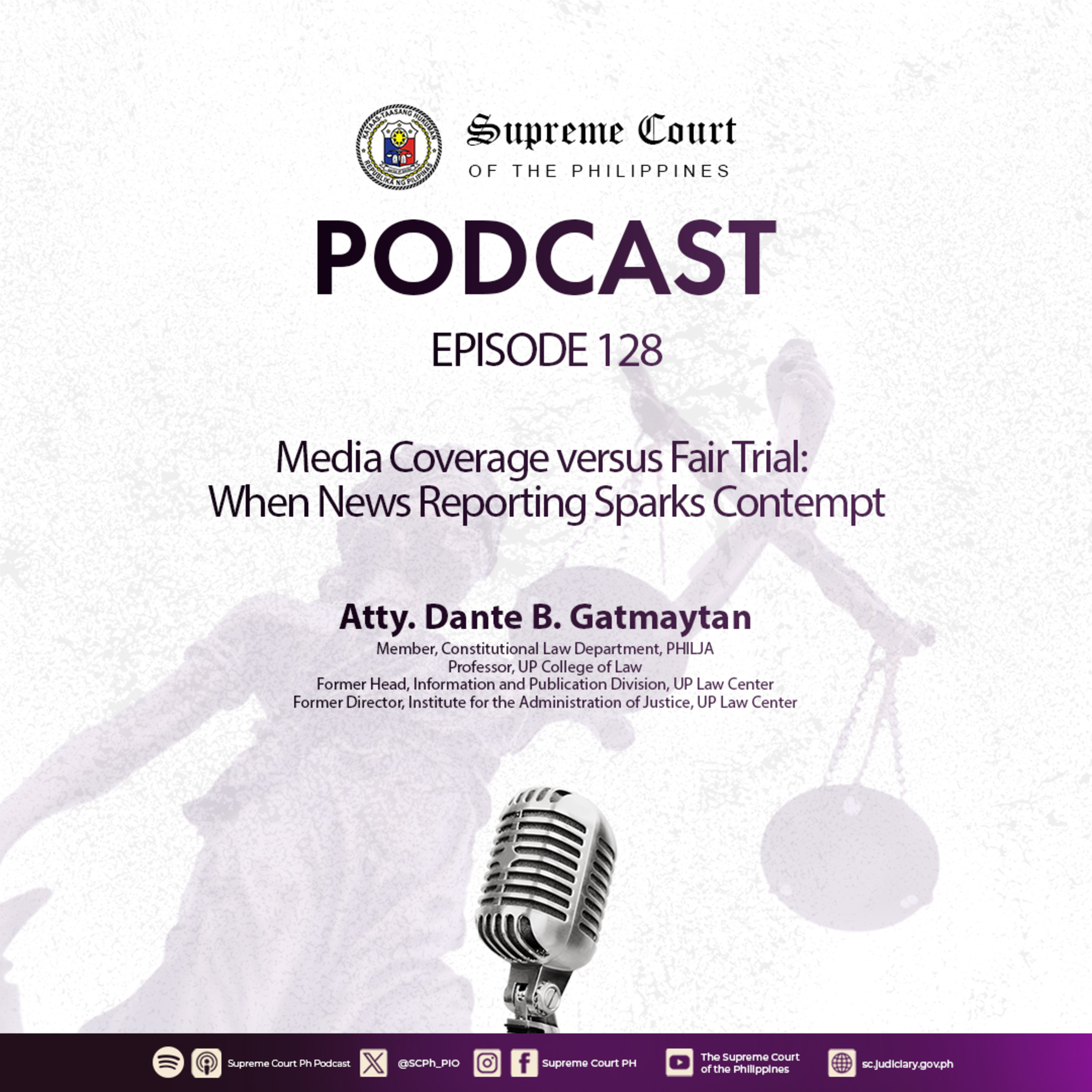 EPISODE 128: Media Coverage versus Fair Trial: When News Reporting Sparks Contempt episode artwork