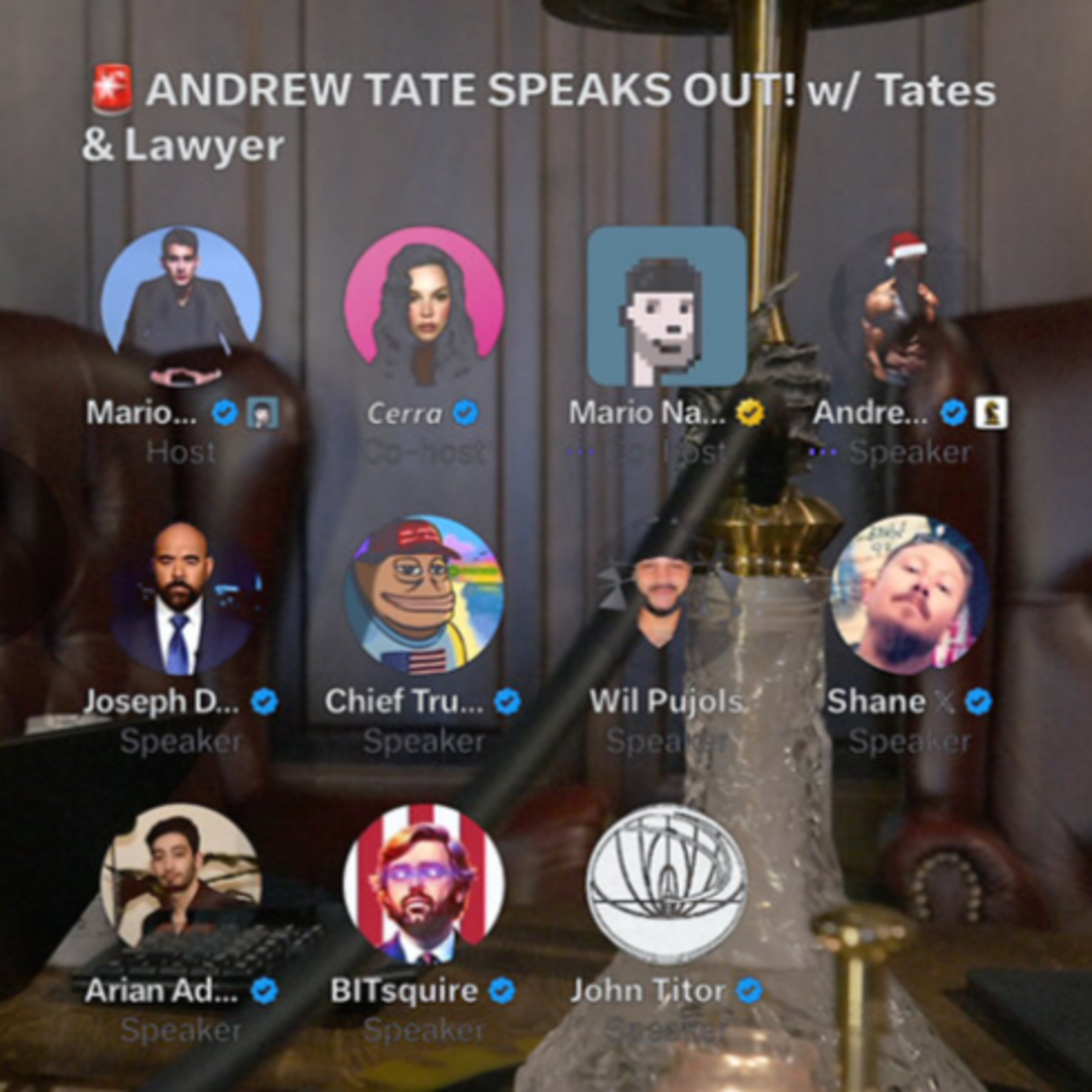 X Spaces - The Tate Case Interview With Mario Nawfal episode artwork
