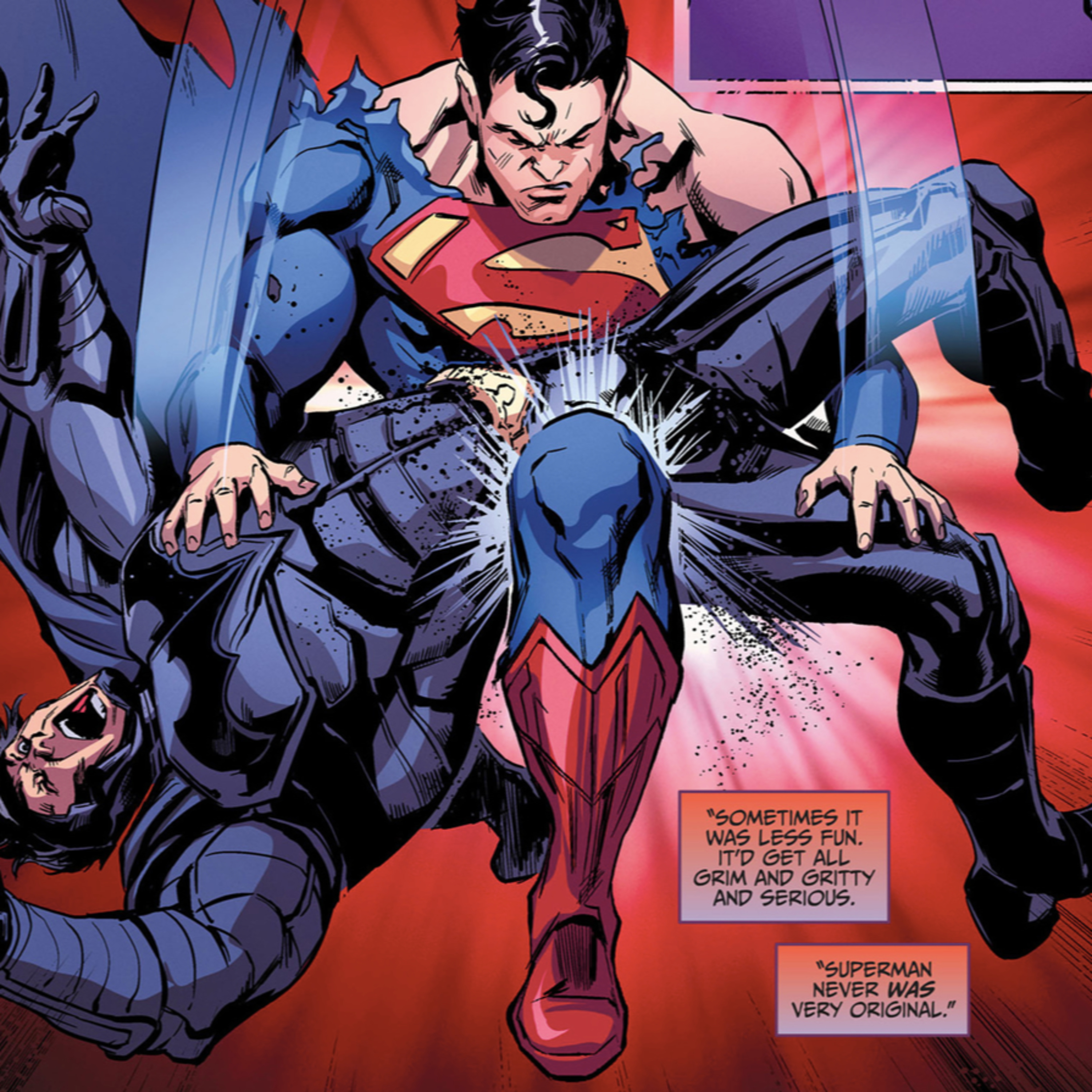 Superman breaks Batman's back & Alfred takes revenge episode artwork