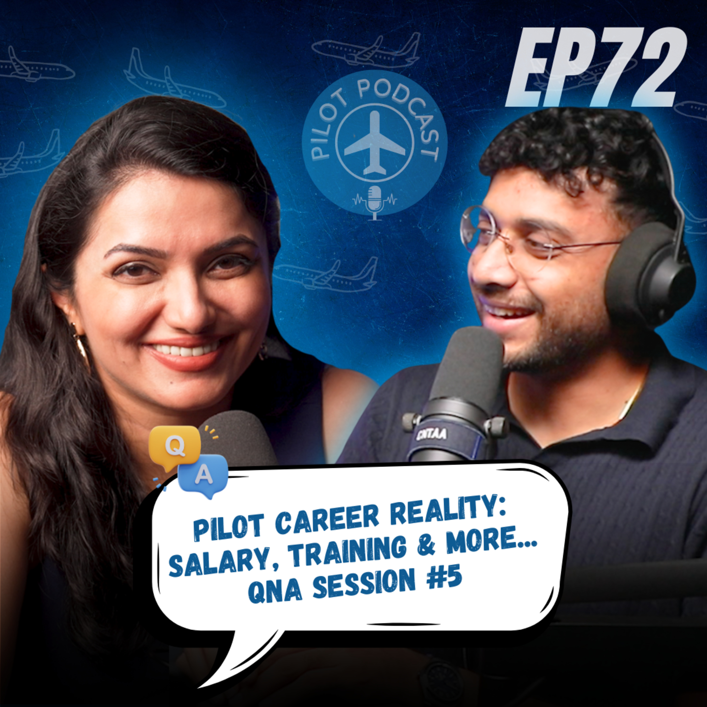 Pilot Podcast Q&A Session #5 | EP 72 by Capt. Neha & Winged Engineer