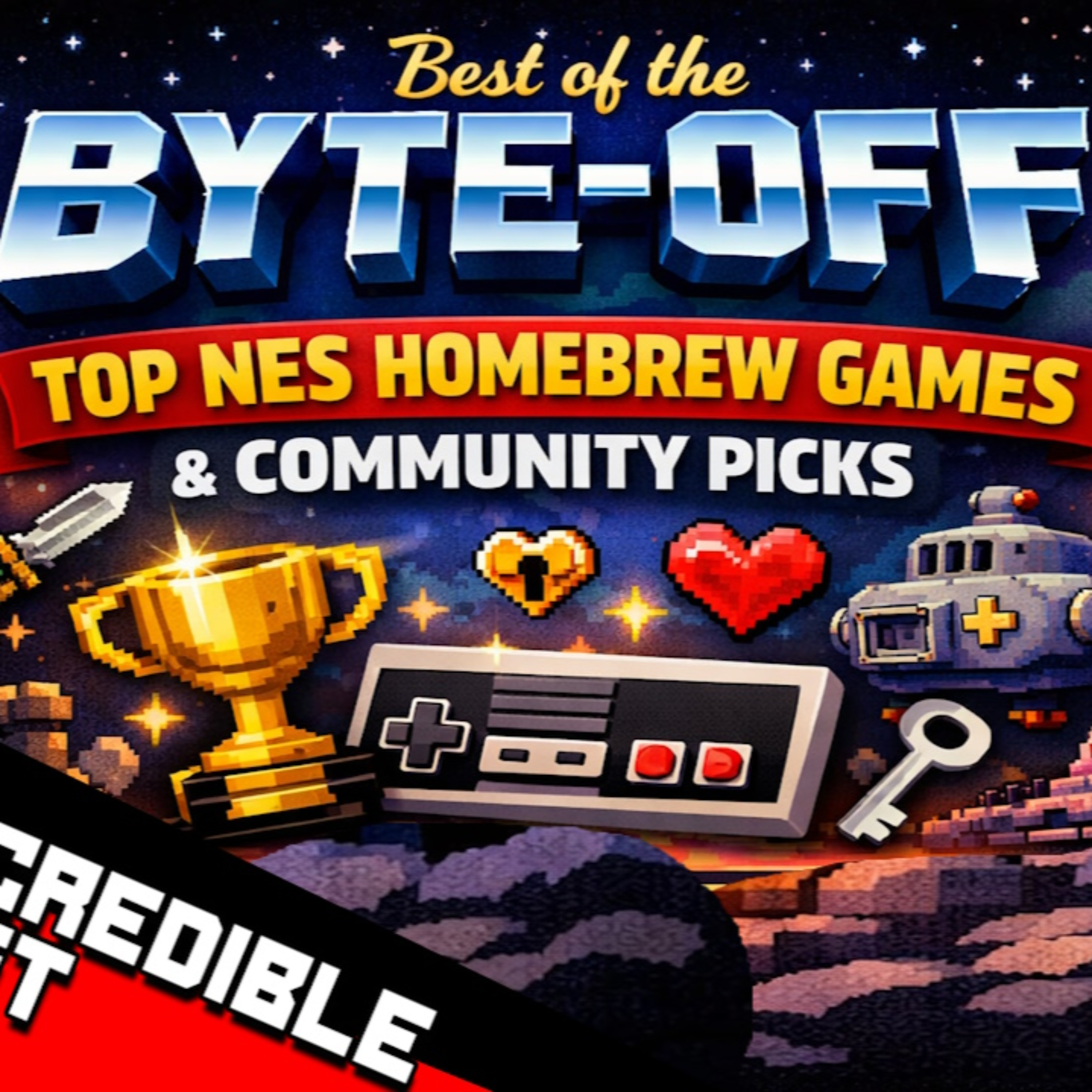 Best of the Byte-Off: Top NES Homebrew Games & Community Picks | The Indie-Credible Podcast episode artwork