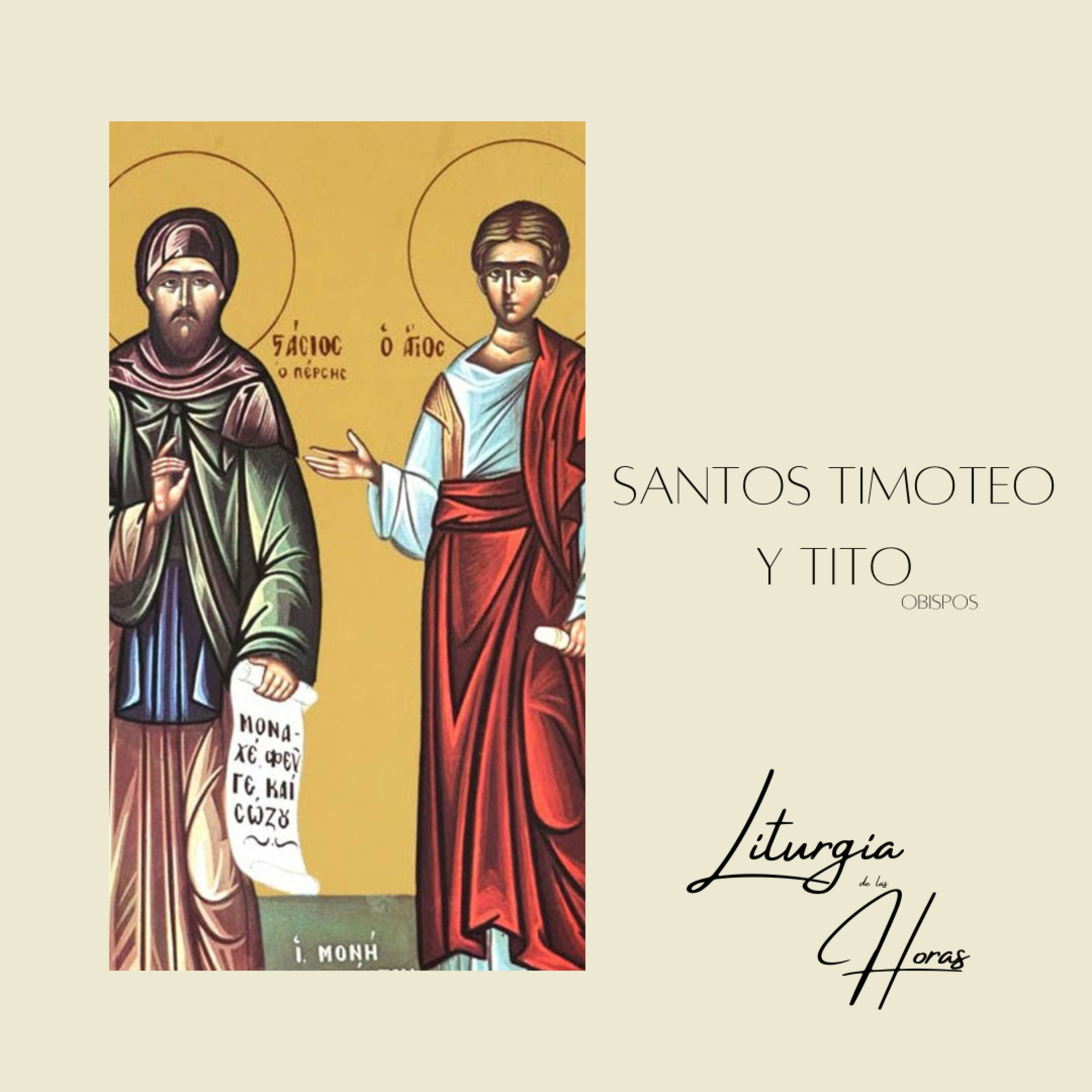 Laudes Lunes de la III semana del Tiempo Ordinario - Santos Timoteo y Tito