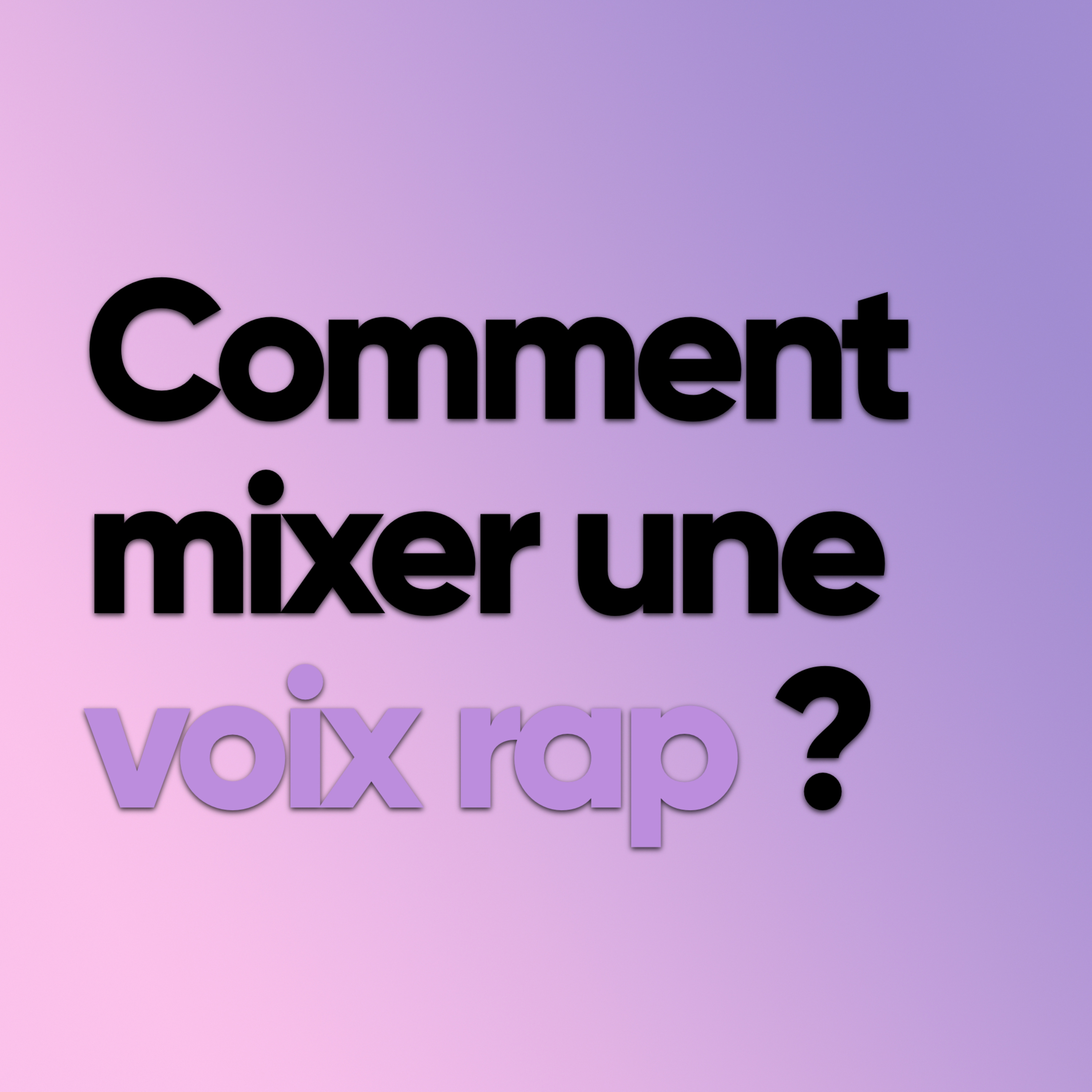 Comment mixer une rap episode artwork