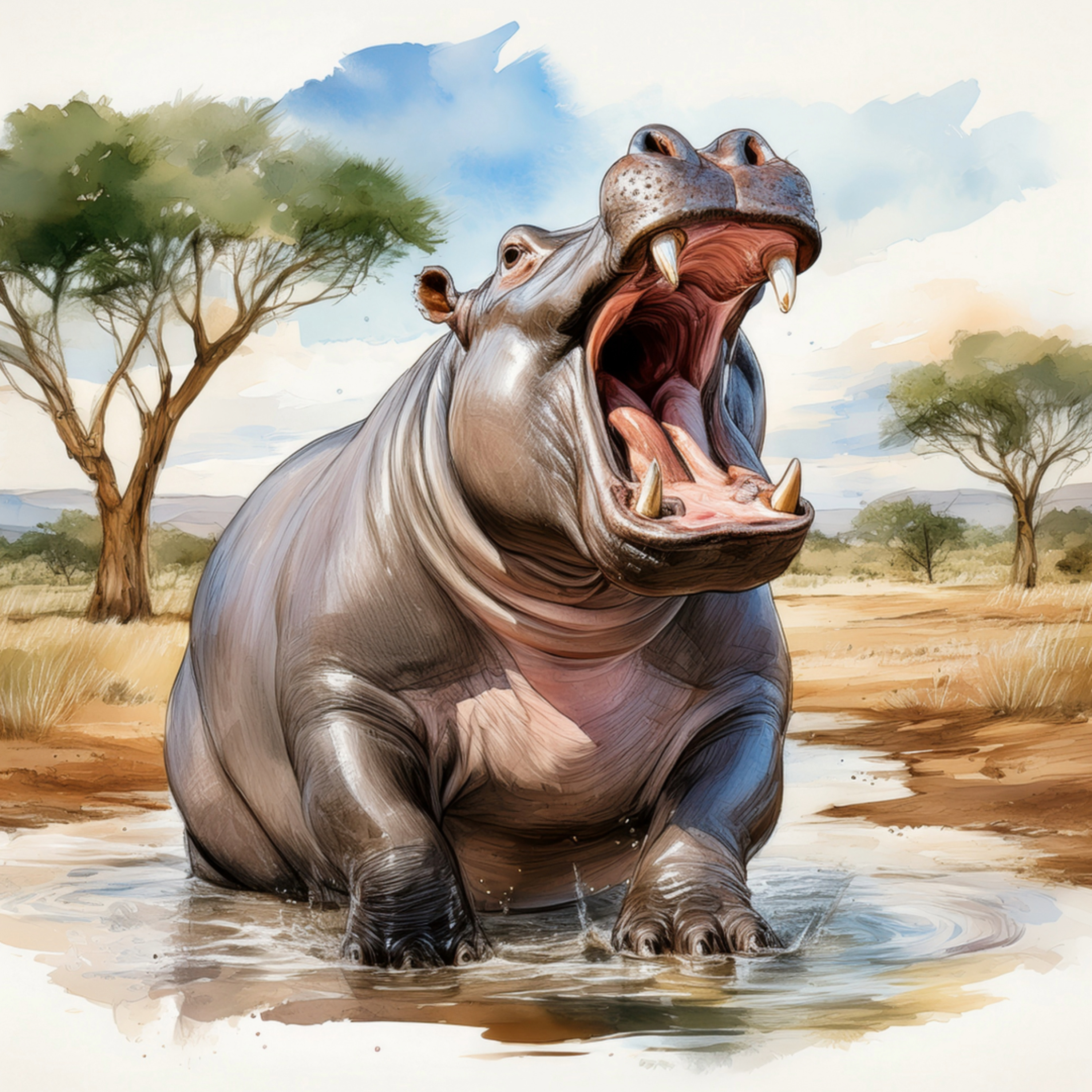 Buonanotte dalla savana: Ippopotamo Poppi