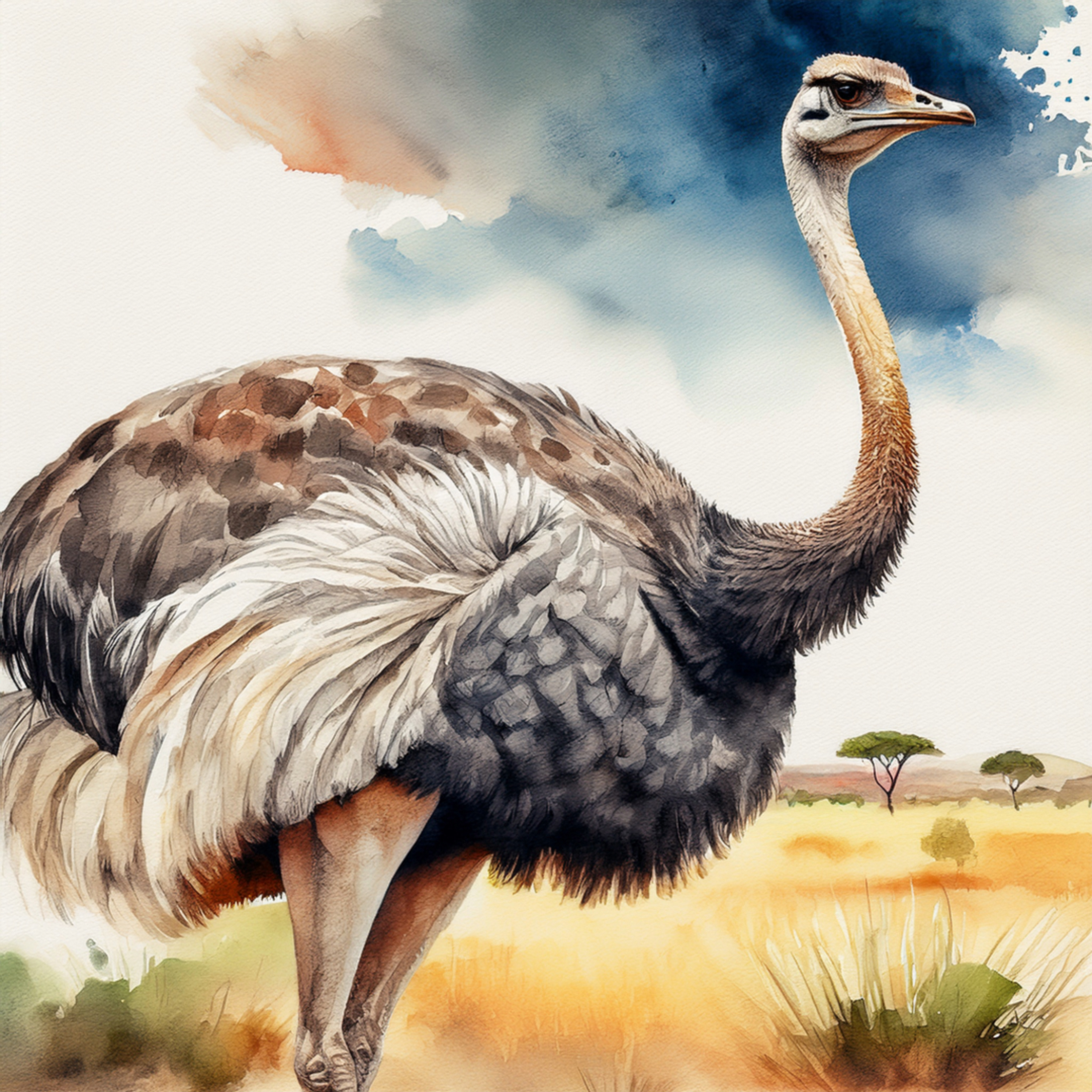 Buonanotte dalla savana: lo struzzo Camel