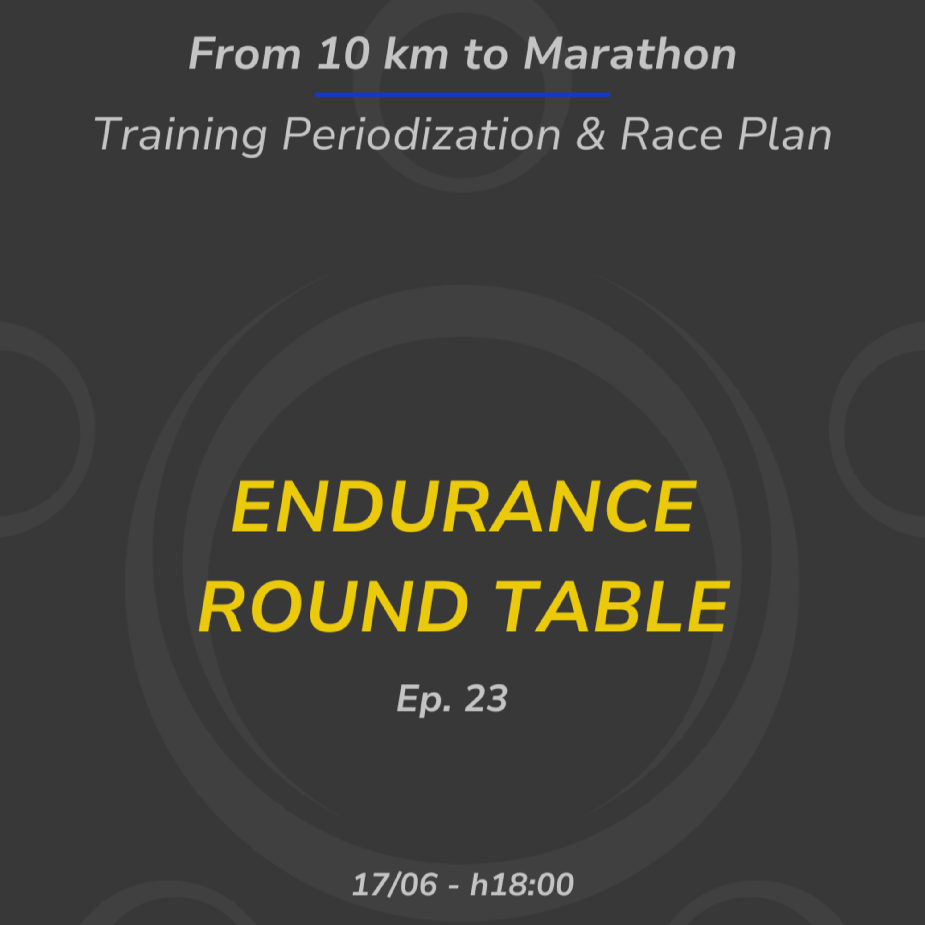 ERT #23 - From 10 km to Marathon: Training Periodization & Race Plan (w/ Simone Luciani) episode artwork