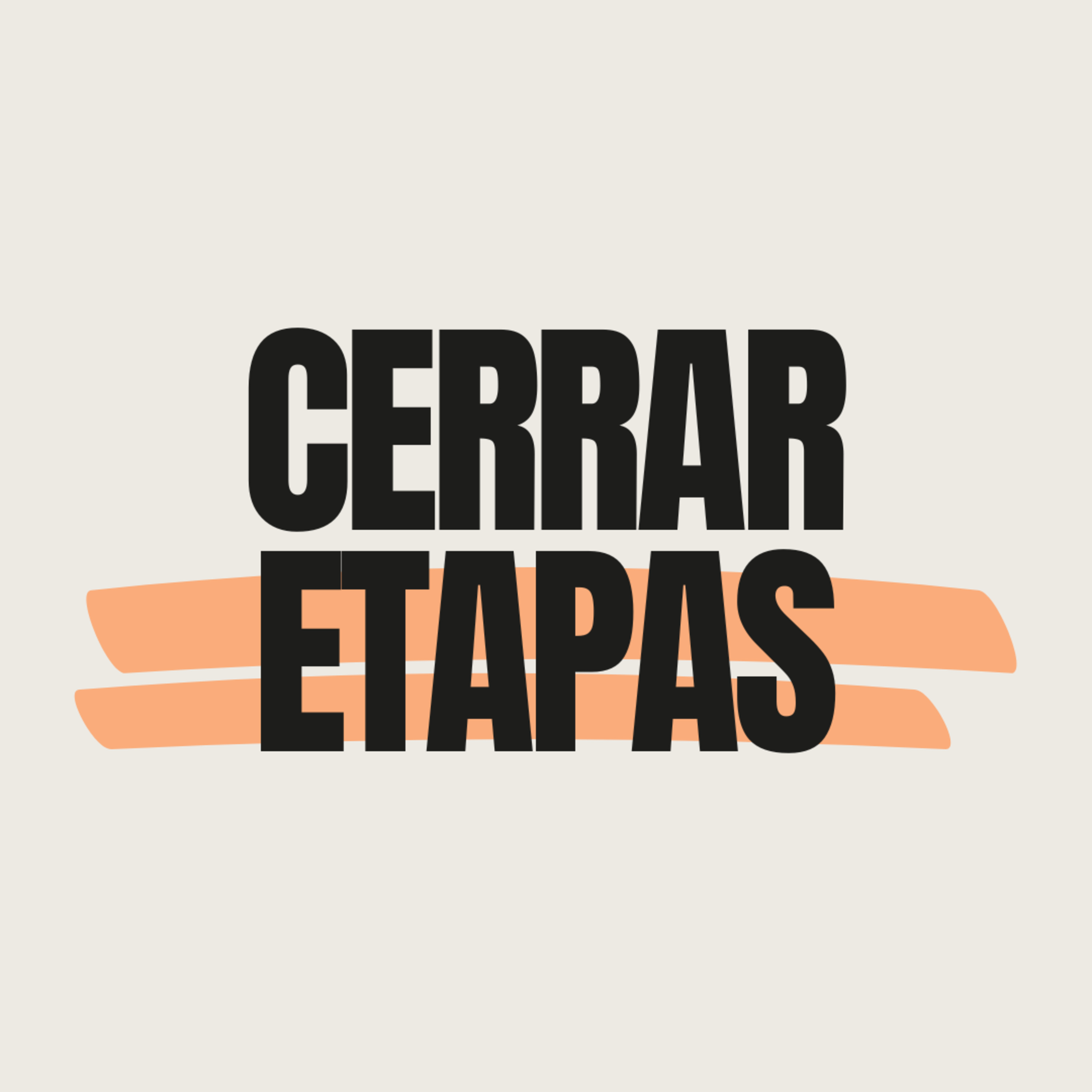 cerrar etapas.