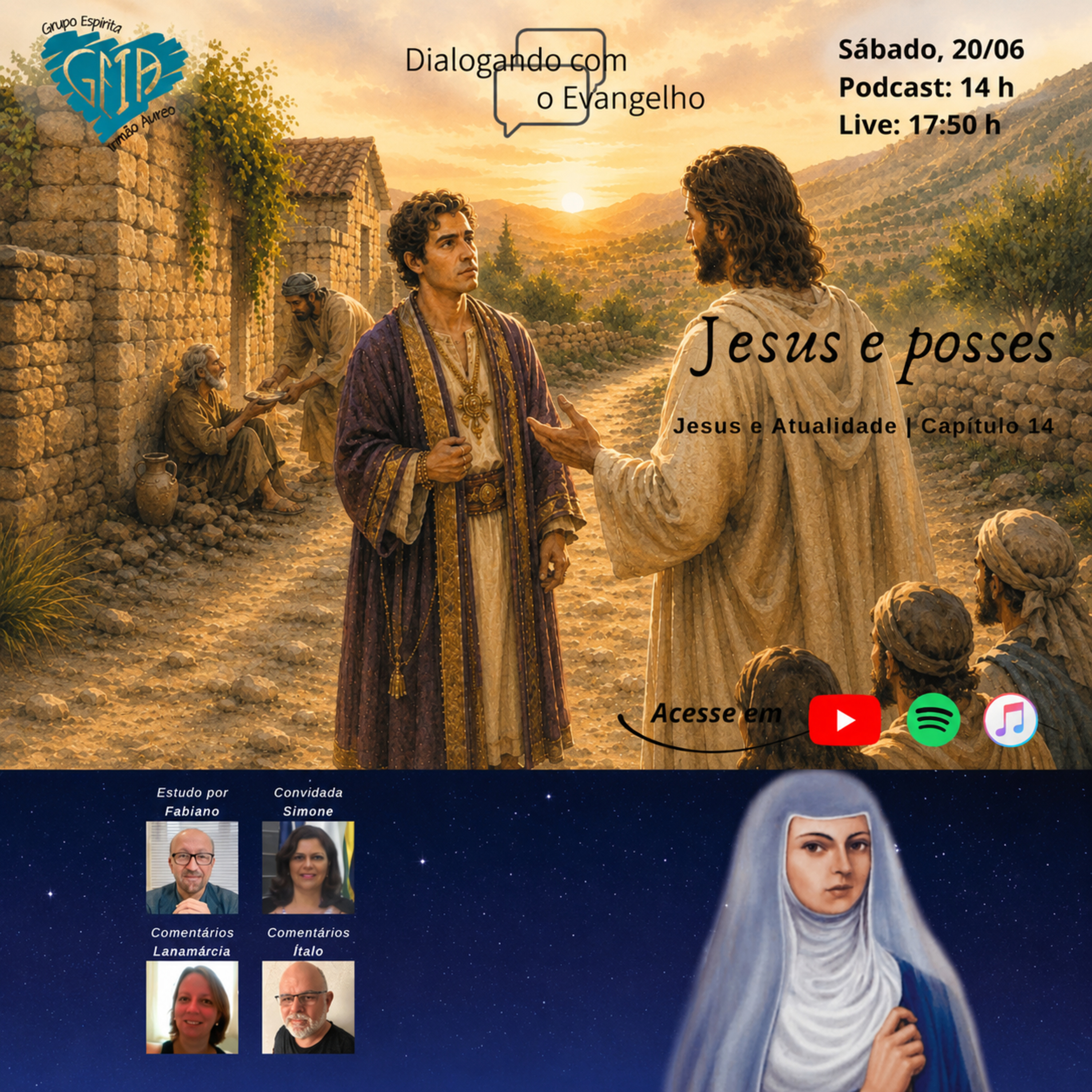 DIALOGANDO COM O EVANGELHO - JESUS E ATUALIDADE - JESUS E POSSES episode artwork