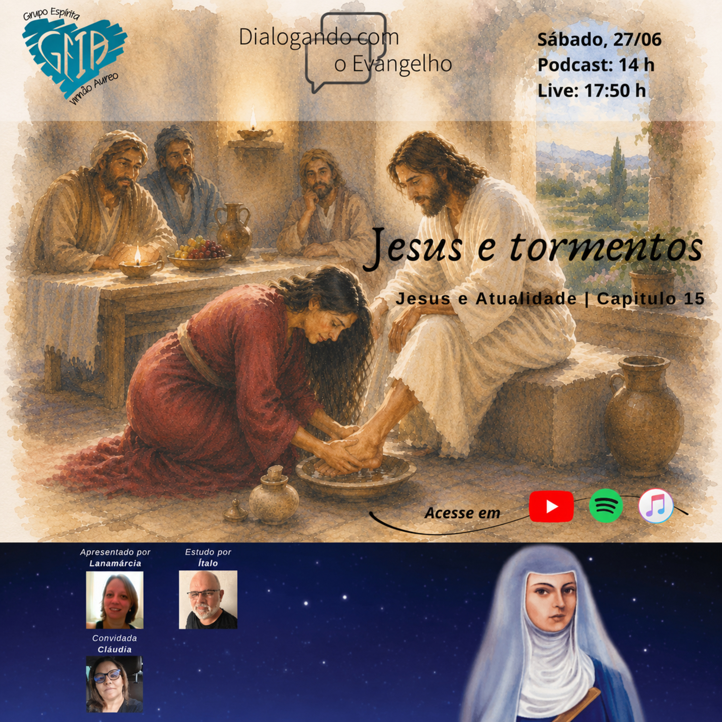 DIALOGANDO COM O EVANGELHO - JESUS E ATUALIDADE - JESUS E TORMENTOS episode artwork