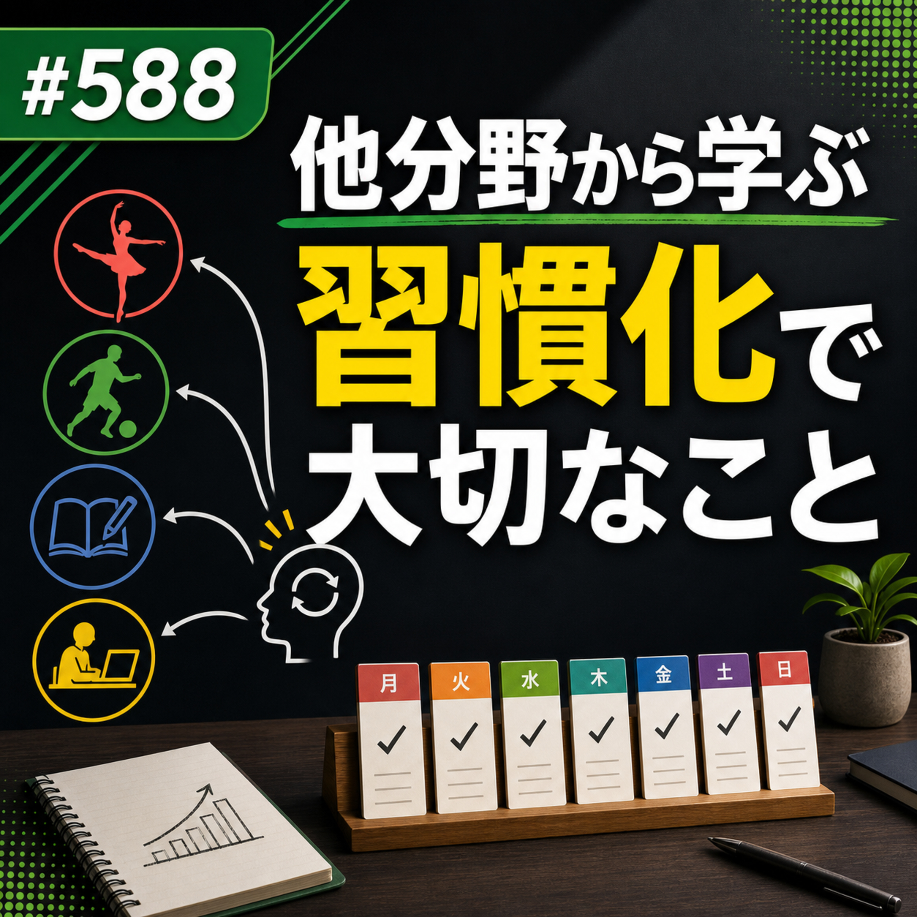 #588 他分野から学ぶ習慣化で大切なこと episode artwork