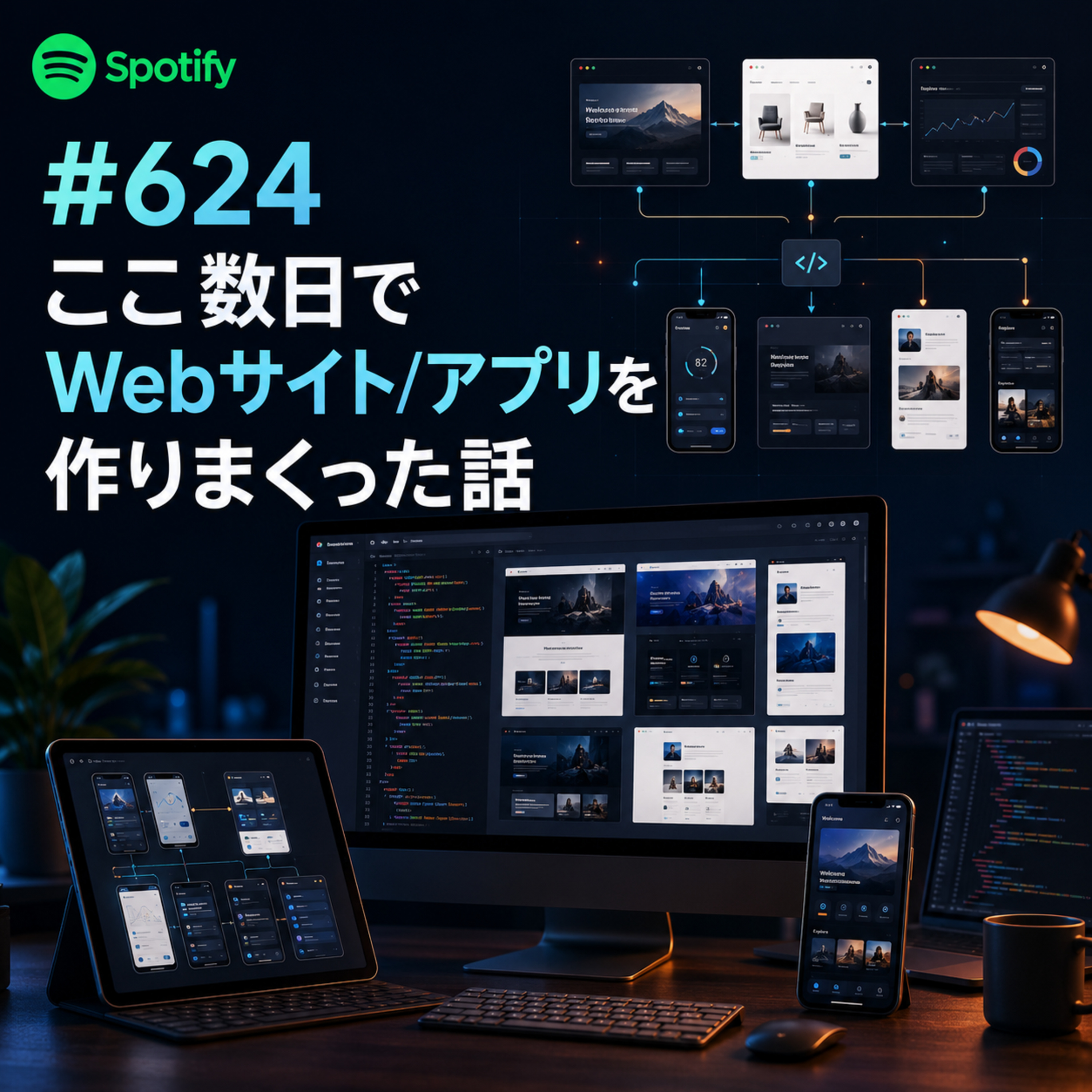 #624 ここ数日でWebサイト/アプリを作りまくった話 episode artwork