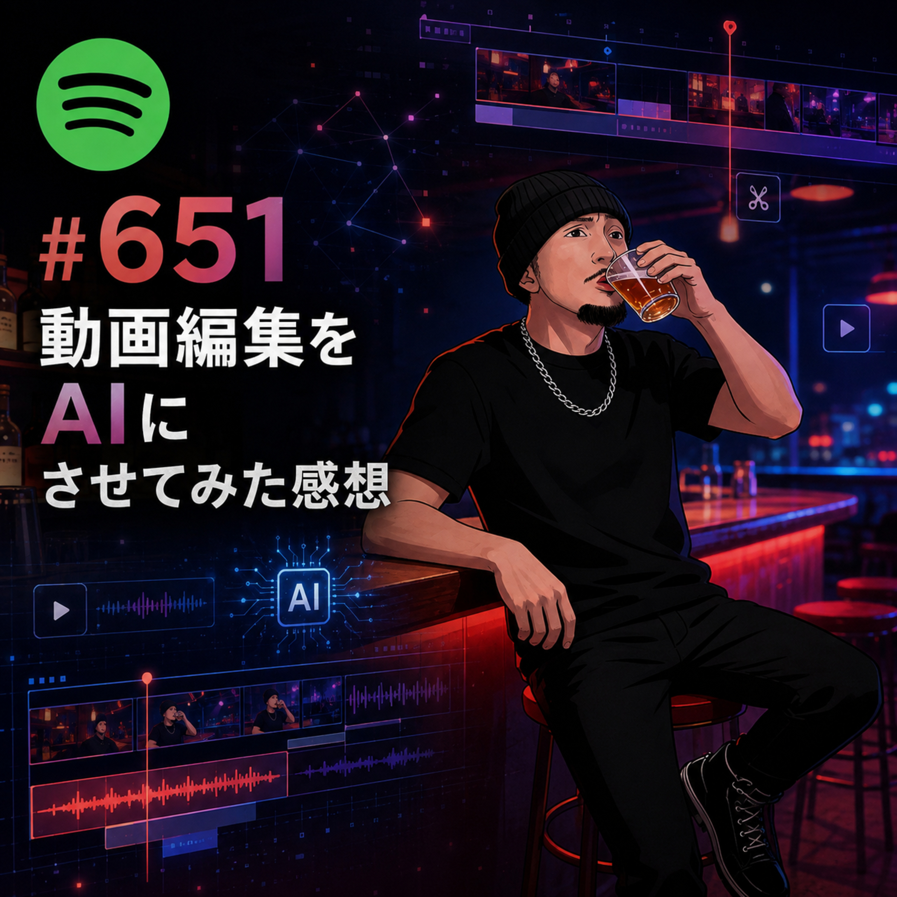 #651 動画編集をAIにさせてみた感想 episode artwork